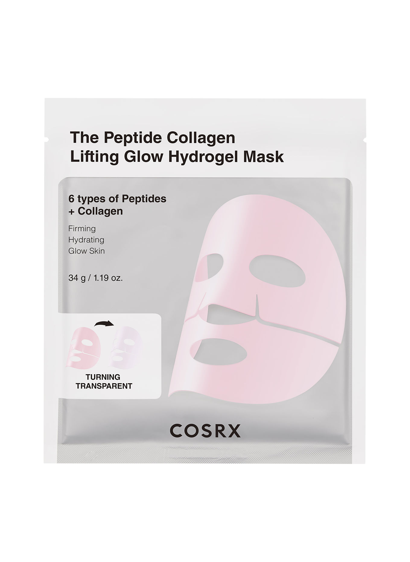 COSRX THE PEPTIDE COLLAGEN LIFTING GLOW HDYDROGEL MASK (3 STÜCK)