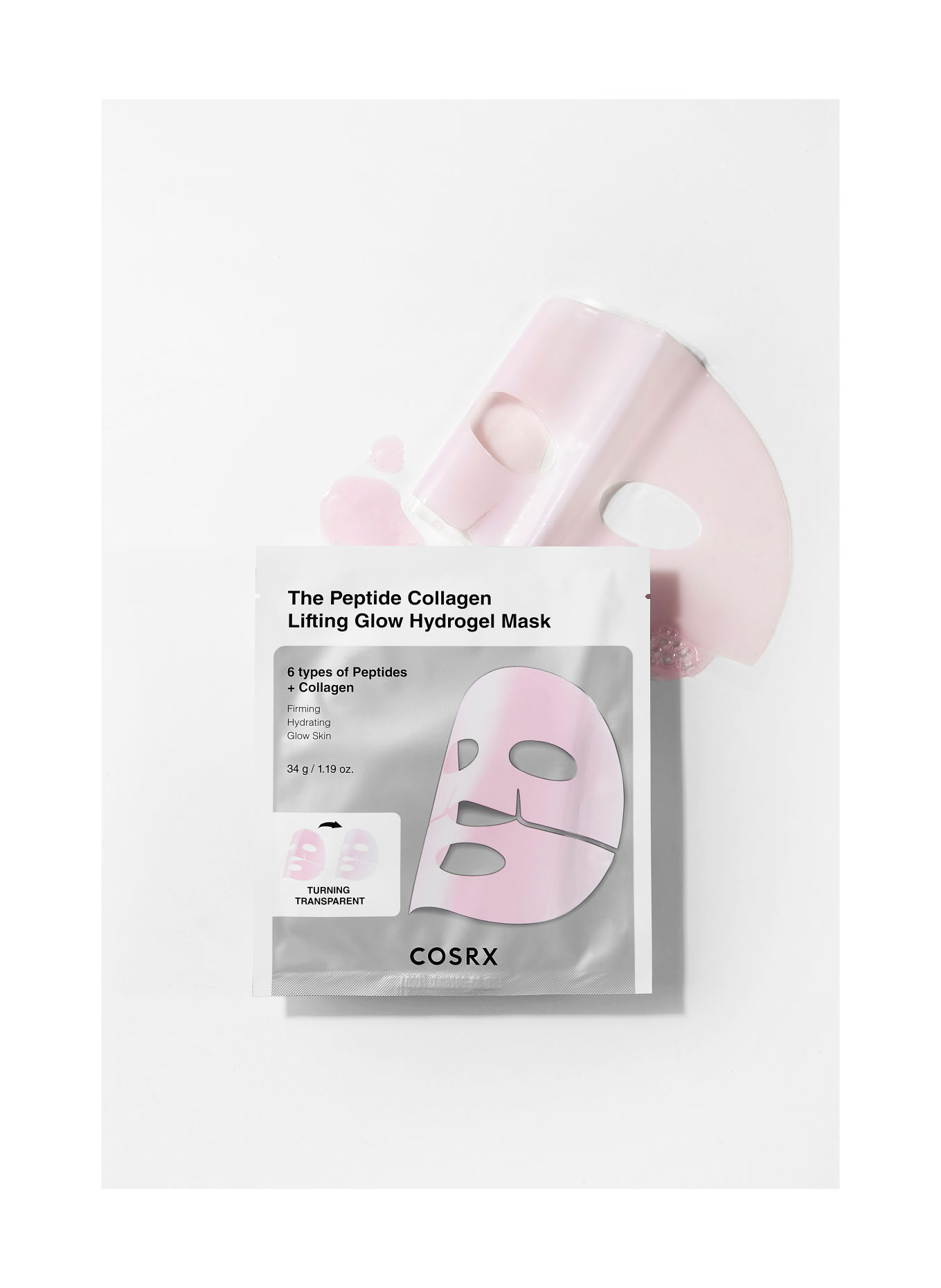 COSRX THE PEPTIDE COLLAGEN LIFTING GLOW HDYDROGEL MASK (3 STÜCK)