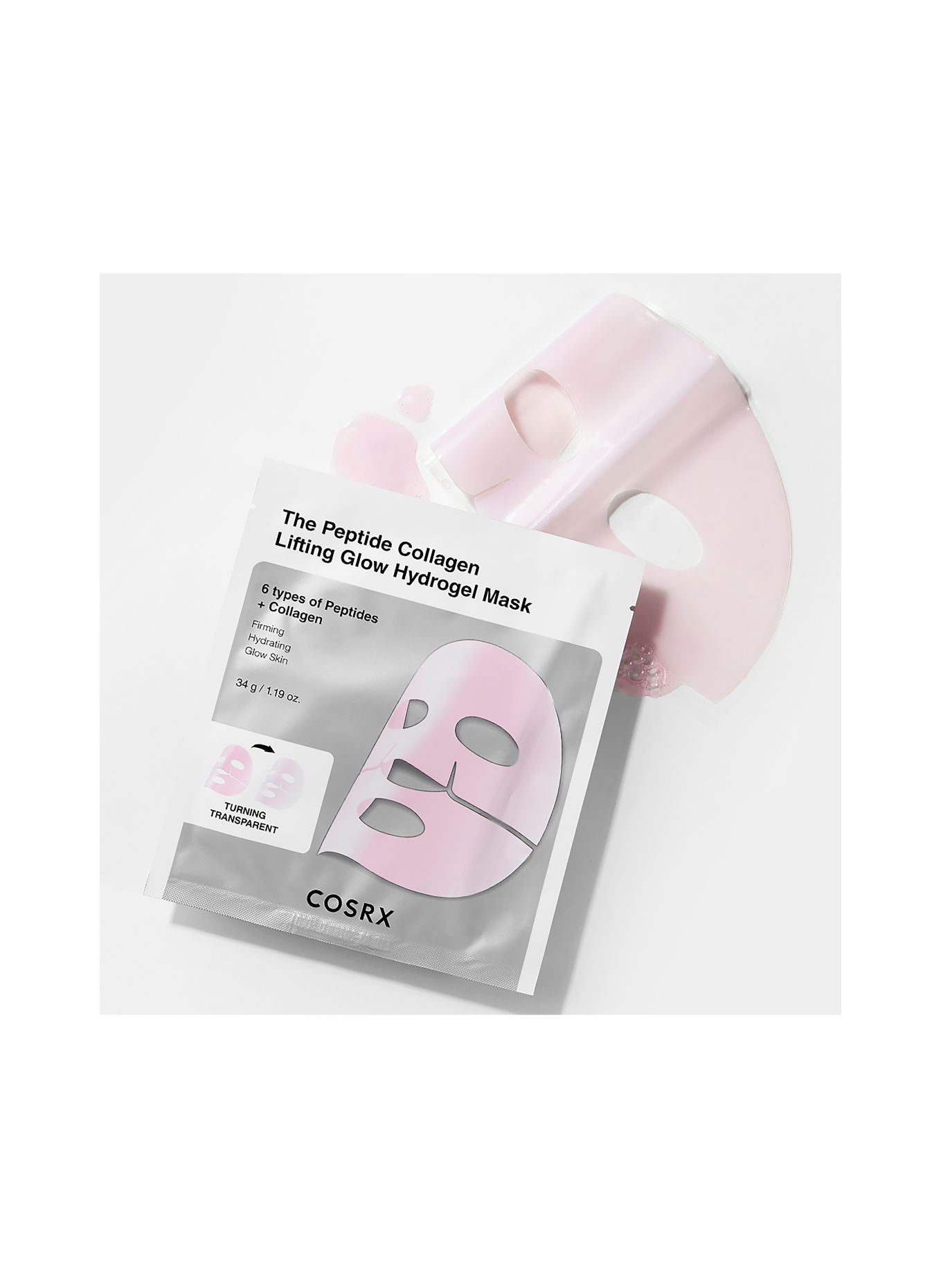 COSRX THE PEPTIDE COLLAGEN LIFTING GLOW HYDROGEL MASK