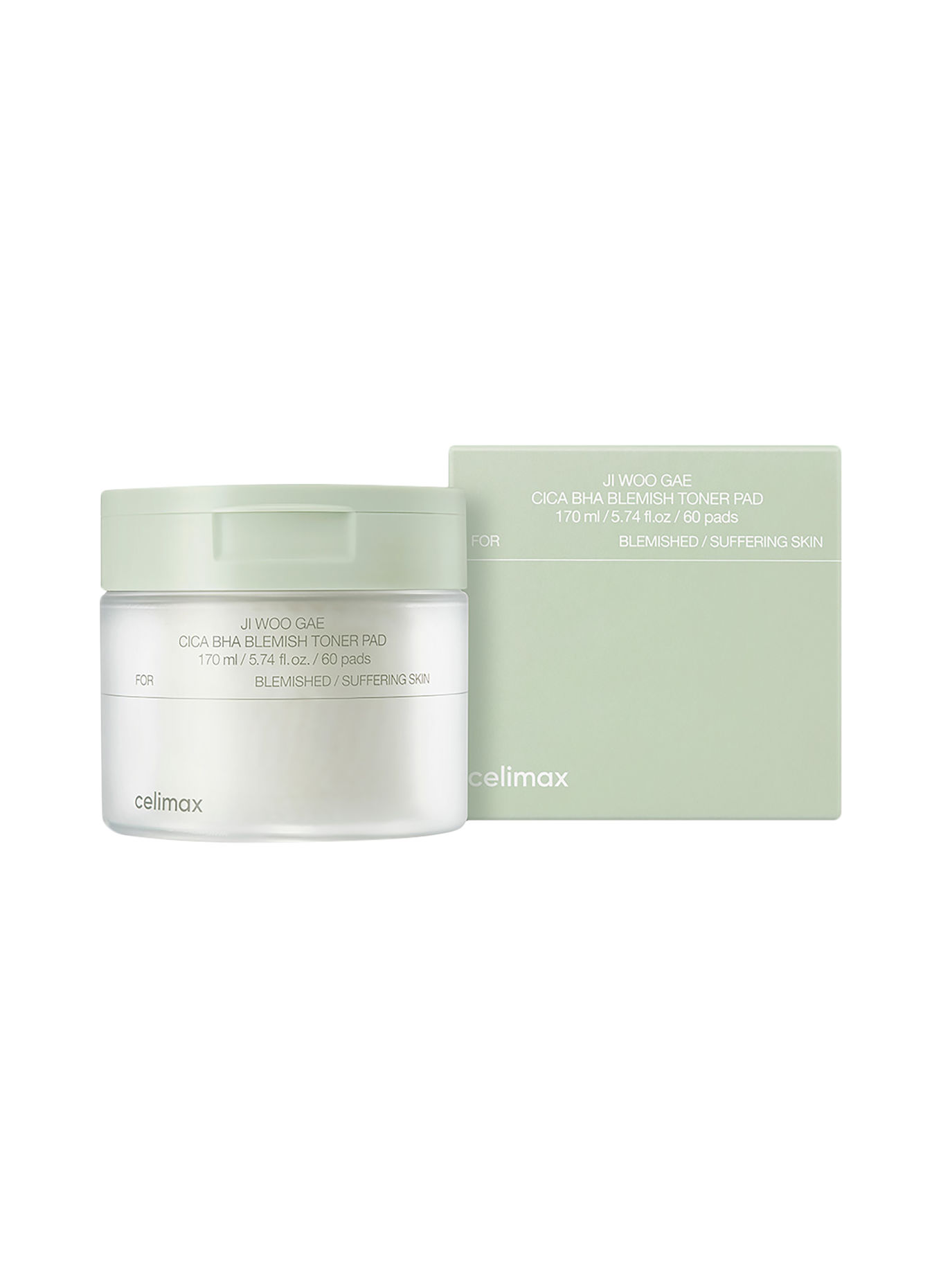 CELIMAX JI WOO GAE CICA BHA BLEMISH TONER PAD