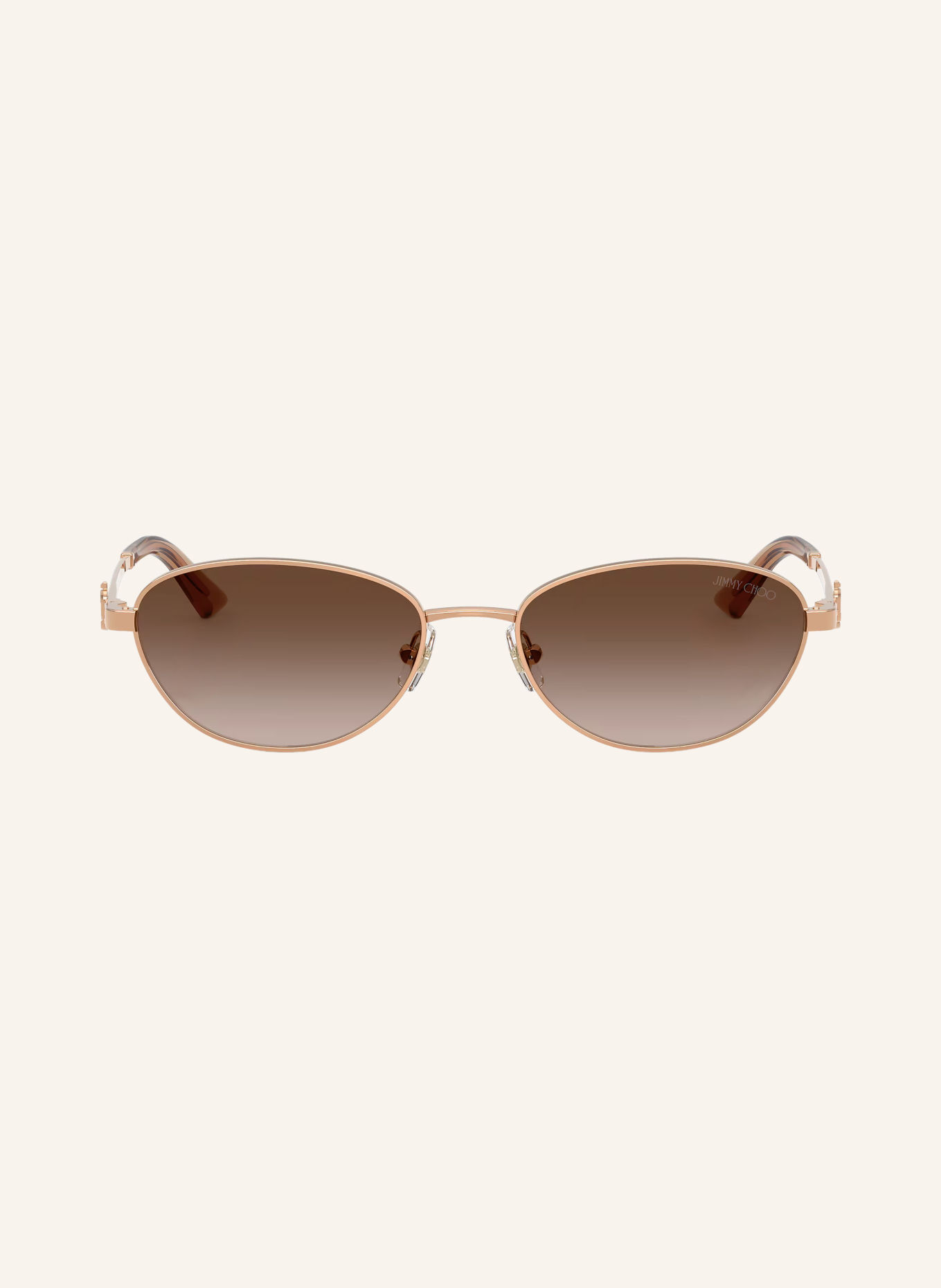 JIMMY CHOO Zonnebril JC4032BD: ROSÉGOUD/BRUIN VERLOOP
