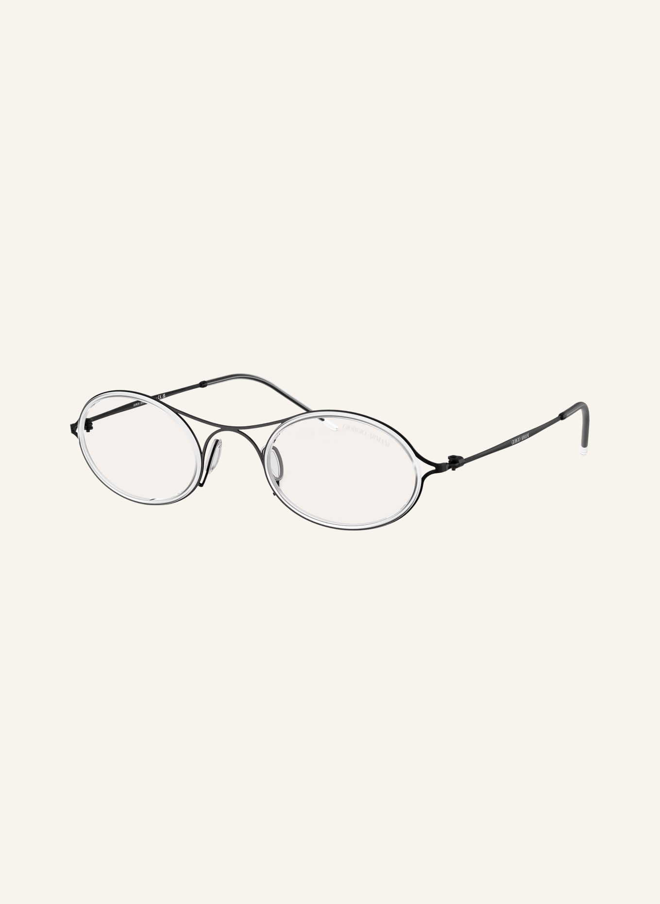 GIORGIO ARMANI Sonnenbrille AR6187: MATT SCHWARZ/ WEISS