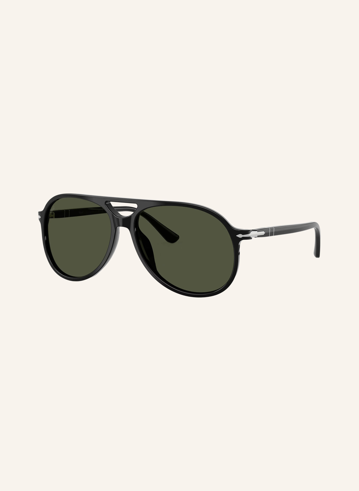 Persol Zonnebril PO3403S: ZWART/ DONKERGROEN
