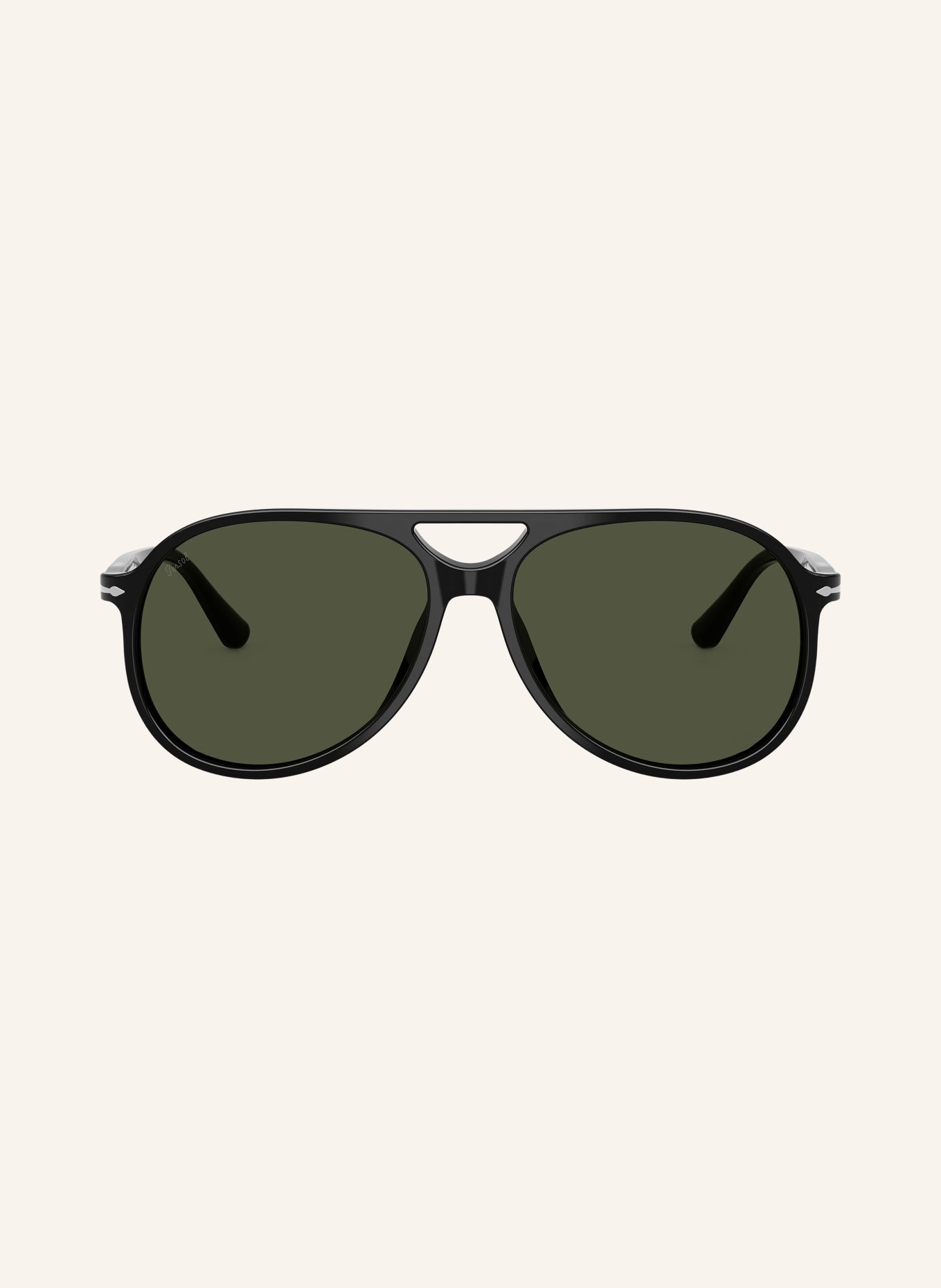 Persol Zonnebril PO3403S: ZWART/ DONKERGROEN