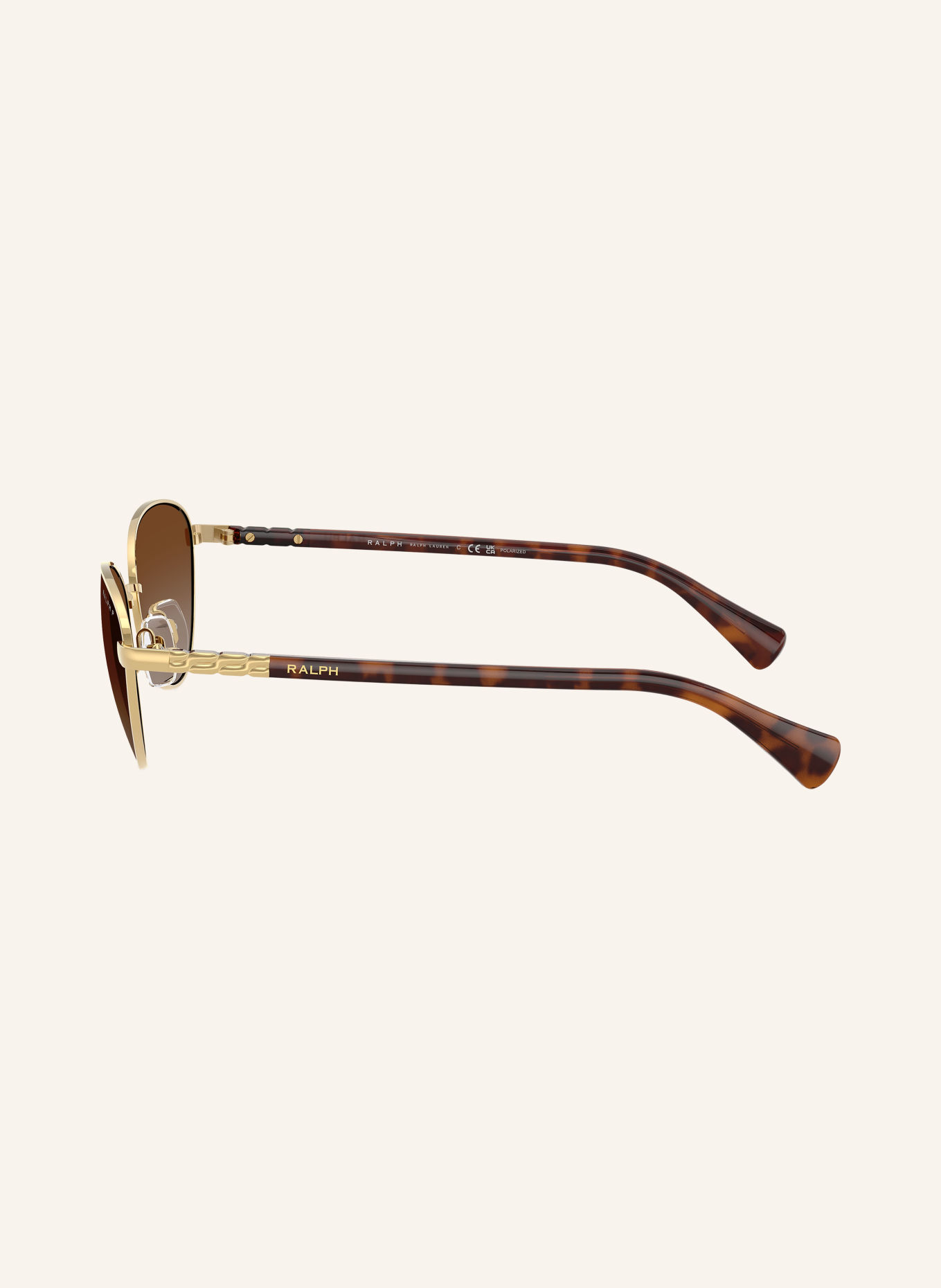 RALPH Sunglasses RA4150: GOLD/BROWN POLARIZED