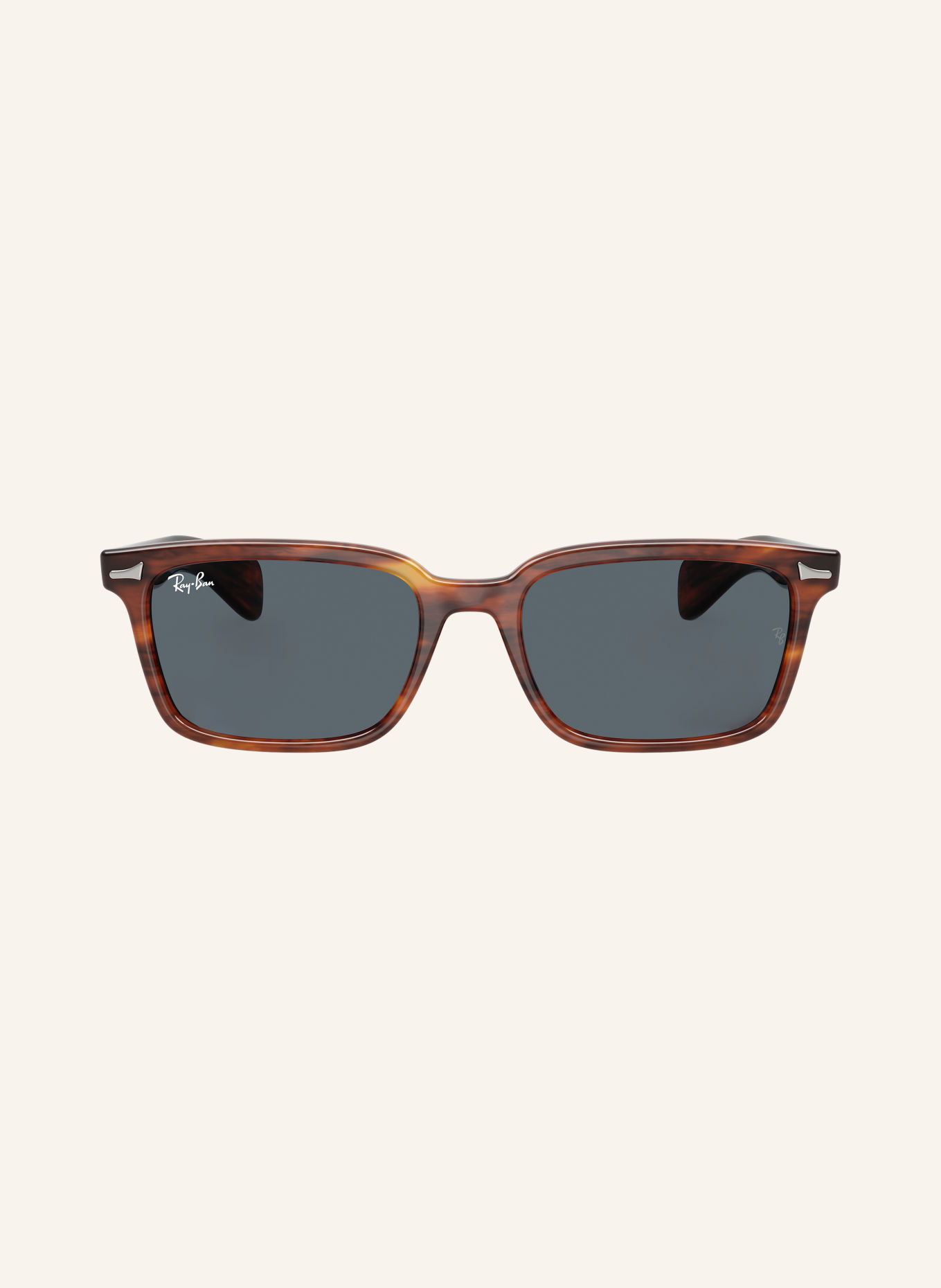 Ray-Ban Solbrille RB2234F: STRIPED HAVANA/ BLUE