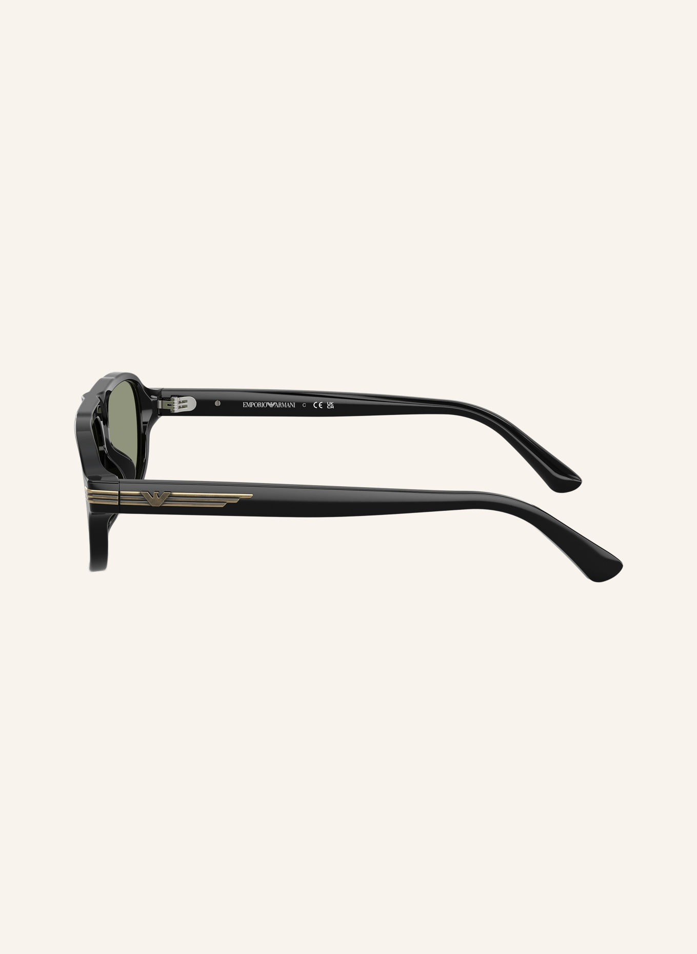 EMPORIO ARMANI Ochelari de soare EA4285U: NEGRU/ VERDE