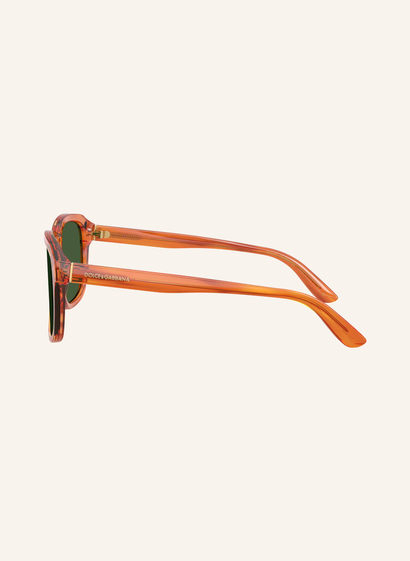 DOLCE & GABBANA Sonnenbrille DG4566: DUNKELORANGE/ DUNKELGRÜN