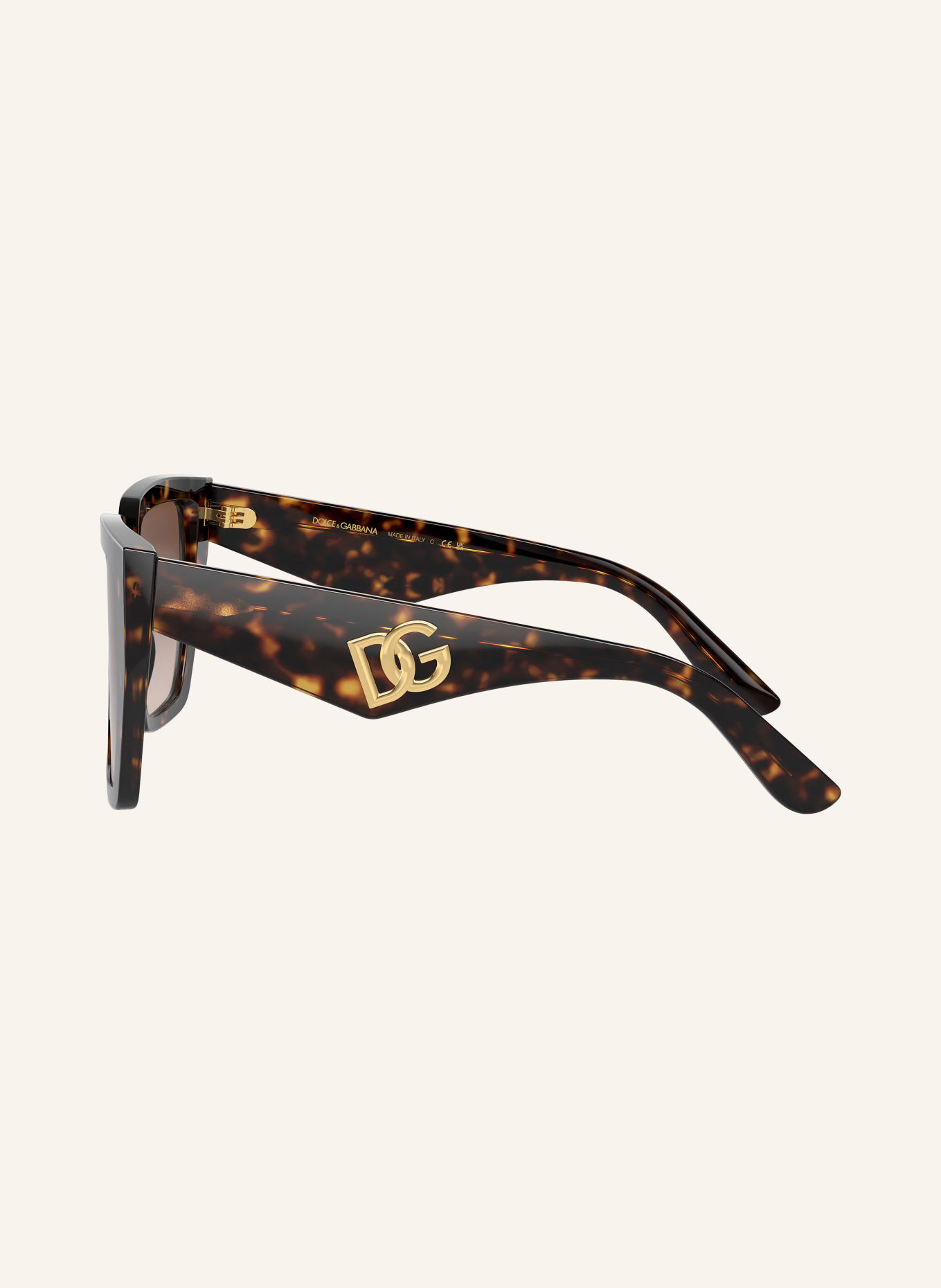 DOLCE & GABBANA Sonnenbrille DG4438F: HAVANA/ BRAUN VERLAUF