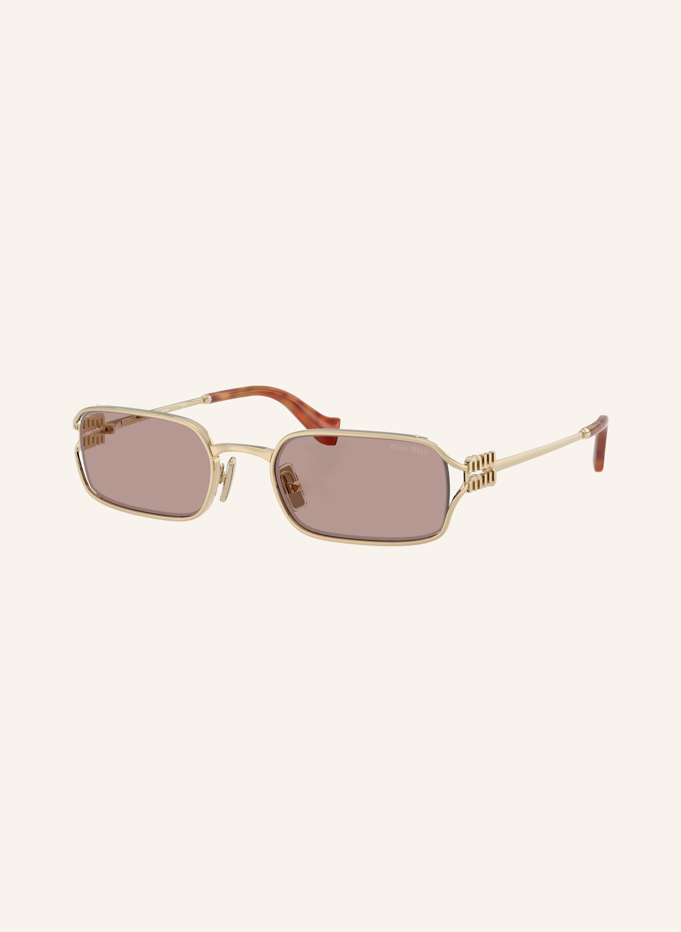 MIU MIU Solglasögon MU C50S: GULD/ LJUSLILA