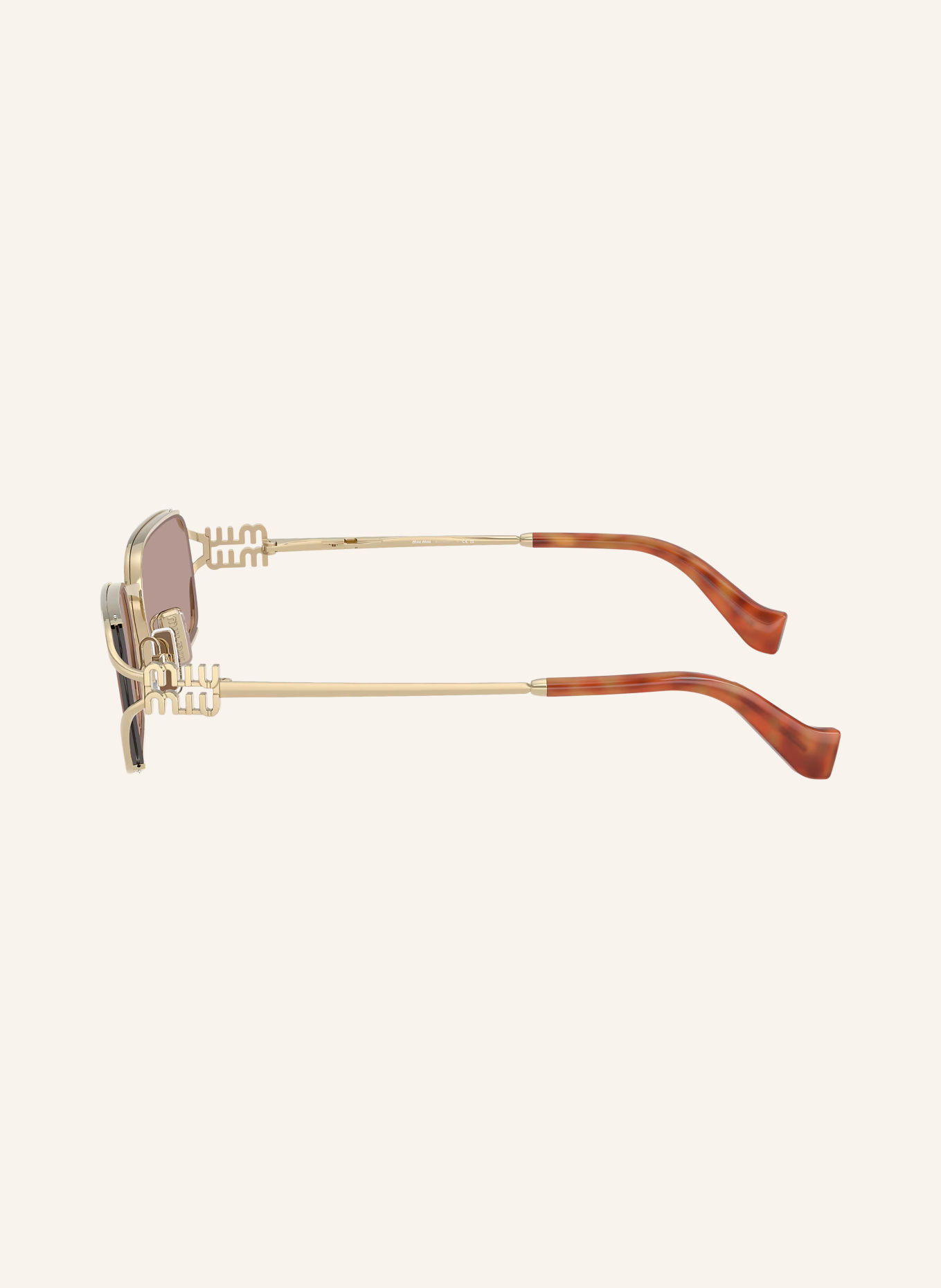 MIU MIU Solglasögon MU C50S: GULD/ LJUSLILA