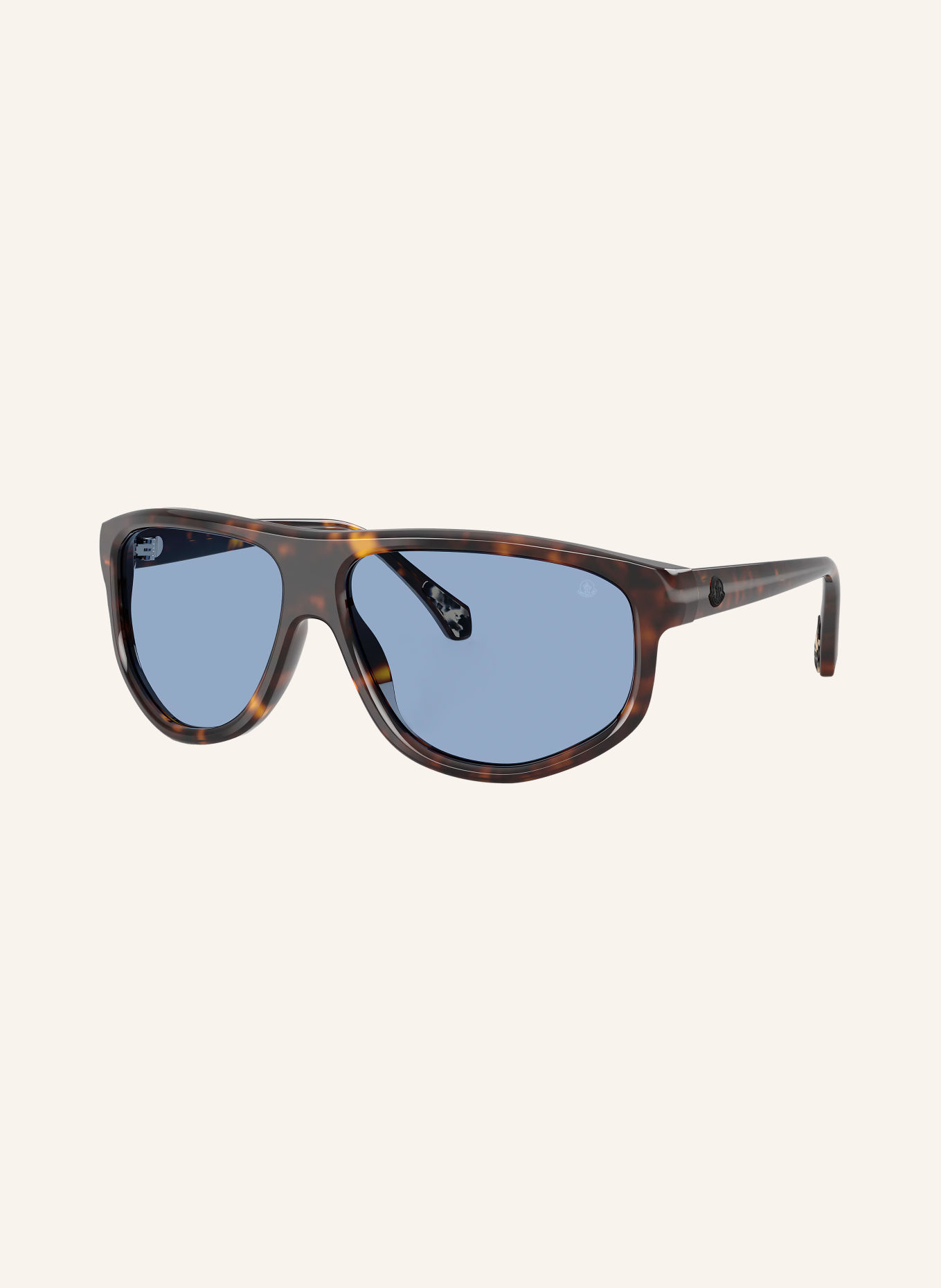 MONCLER Sunglasses ME6033U: SHINEY HAVANA/ SOLID BLUE