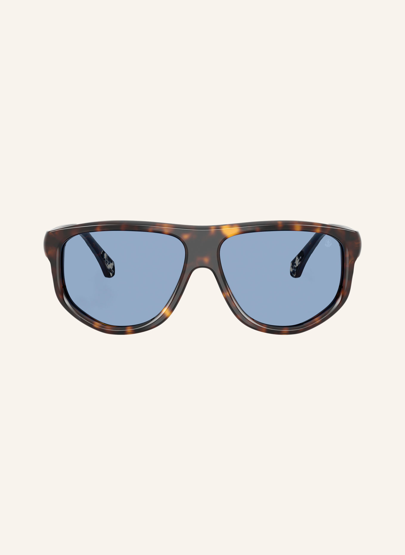 MONCLER Sunglasses ME6033U: SHINEY HAVANA/ SOLID BLUE