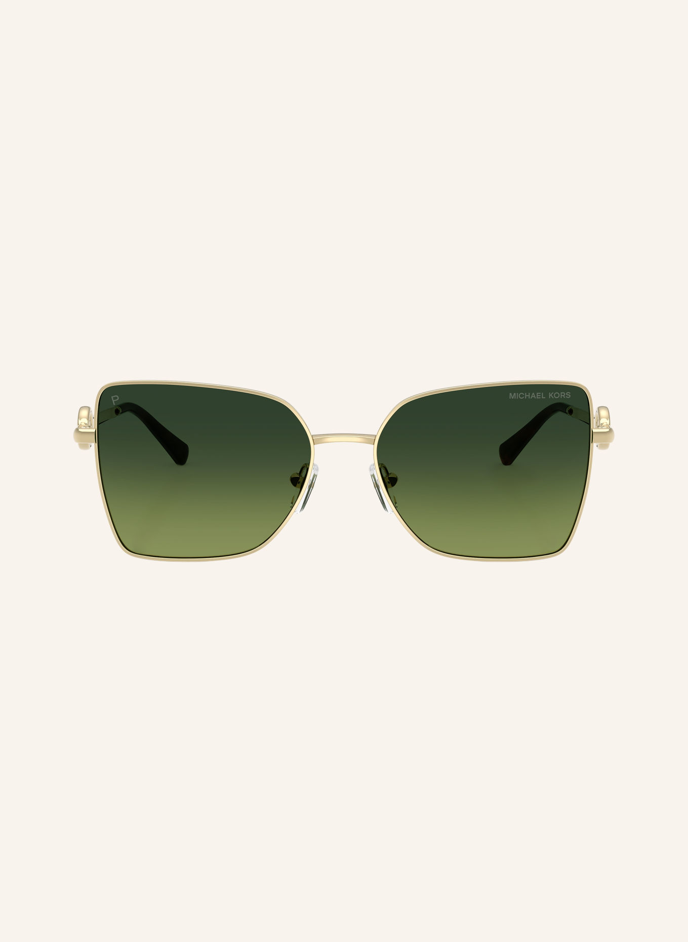 MICHAEL KORS Solbrille MK1186 PATRA: GULD/MØRKEGRØN POLARISERET