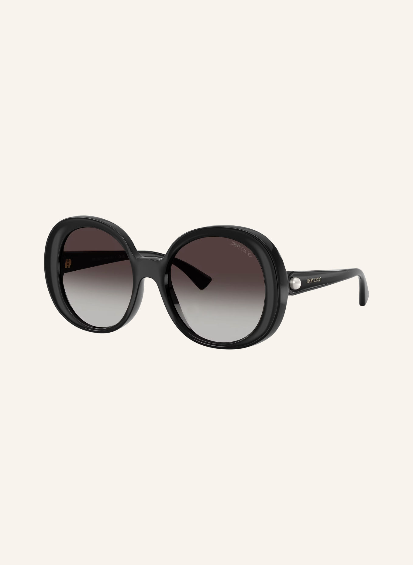JIMMY CHOO JC6004HU Sunglasses: BLACK/GRAY GRADIENT