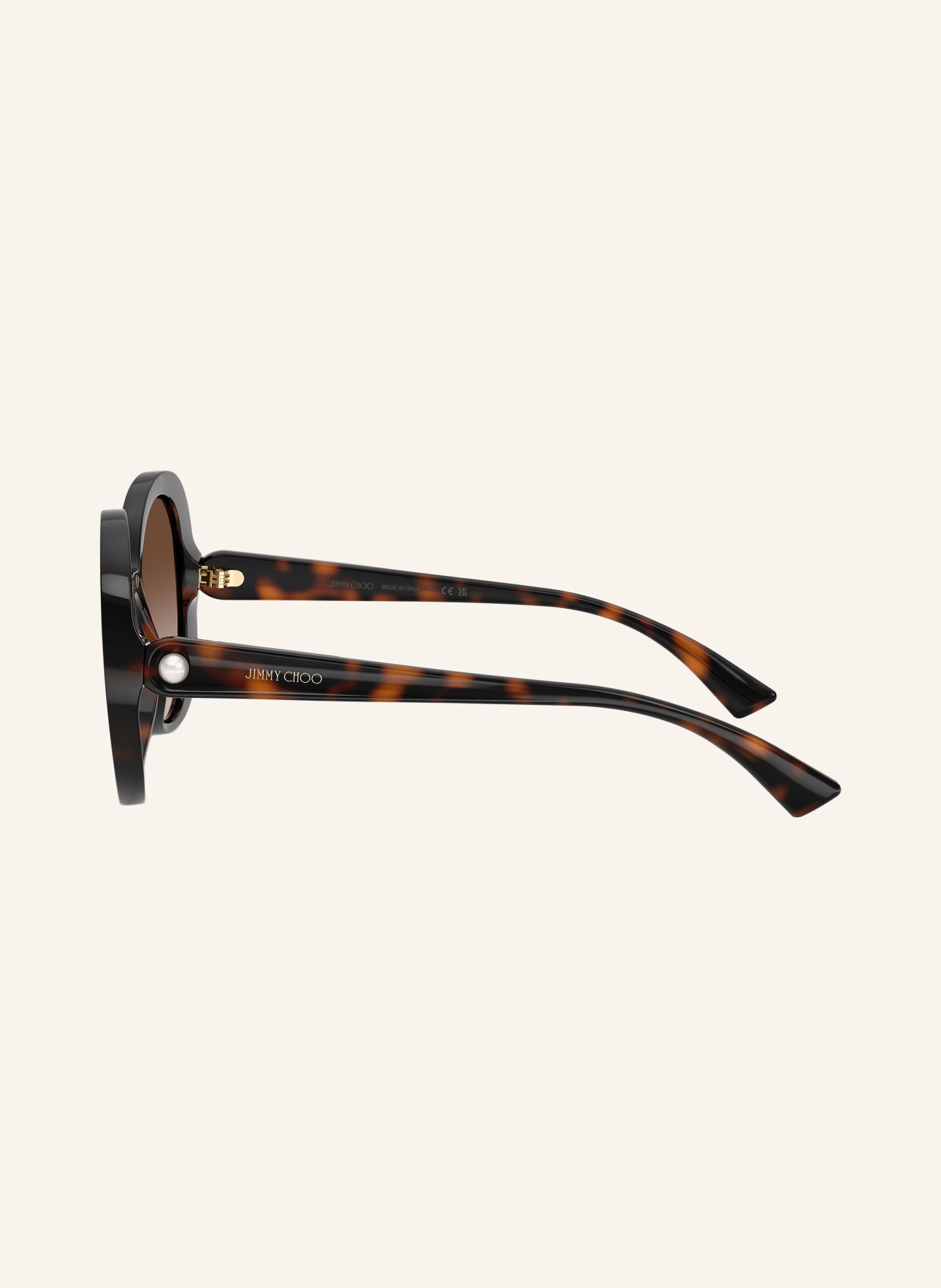 JIMMY CHOO Zonnebril JC6004HU: HAVANA/ BRUIN VERLOOP
