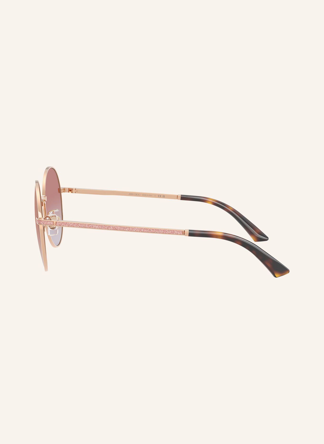JIMMY CHOO Zonnebril JC4028J: ROSÉGOUD/ ROZE GESPEGELD