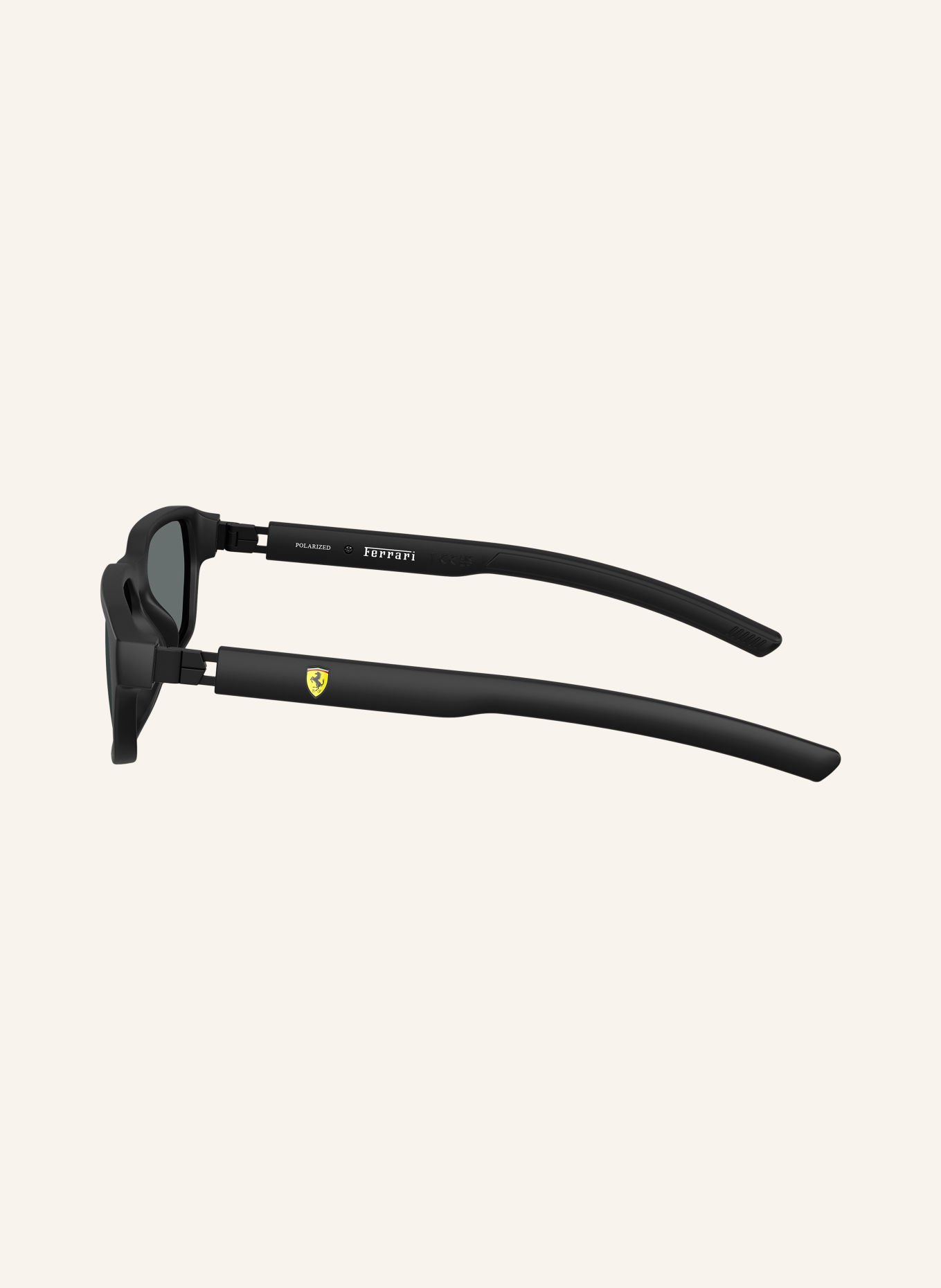 Scuderia Ferrari Sunglasses FZ6032D: MATTE BLACK/DARK GRAY POLARIZED