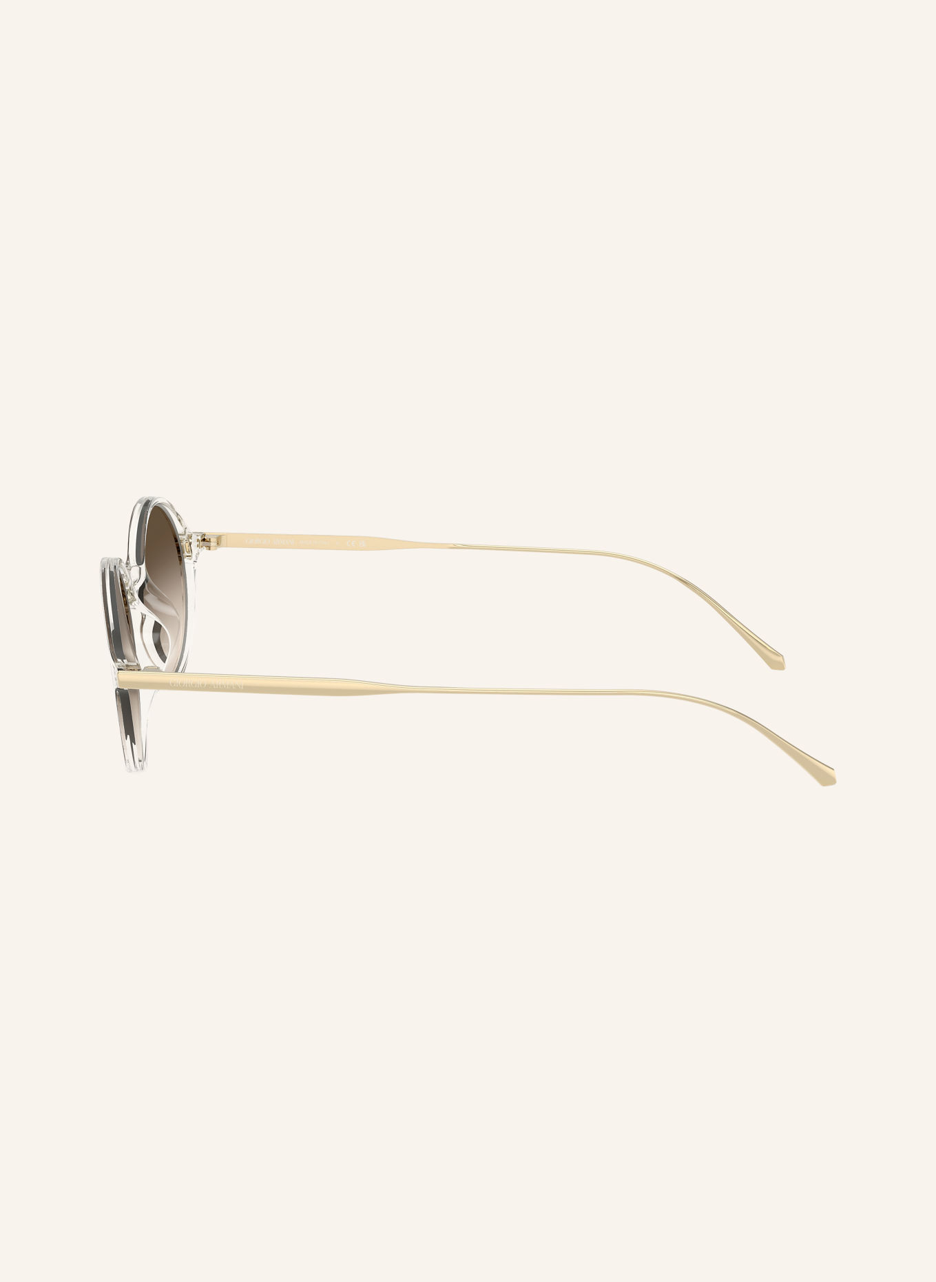 GIORGIO ARMANI Zonnebril AR8263U: GEEL/BRUIN VERLOOP
