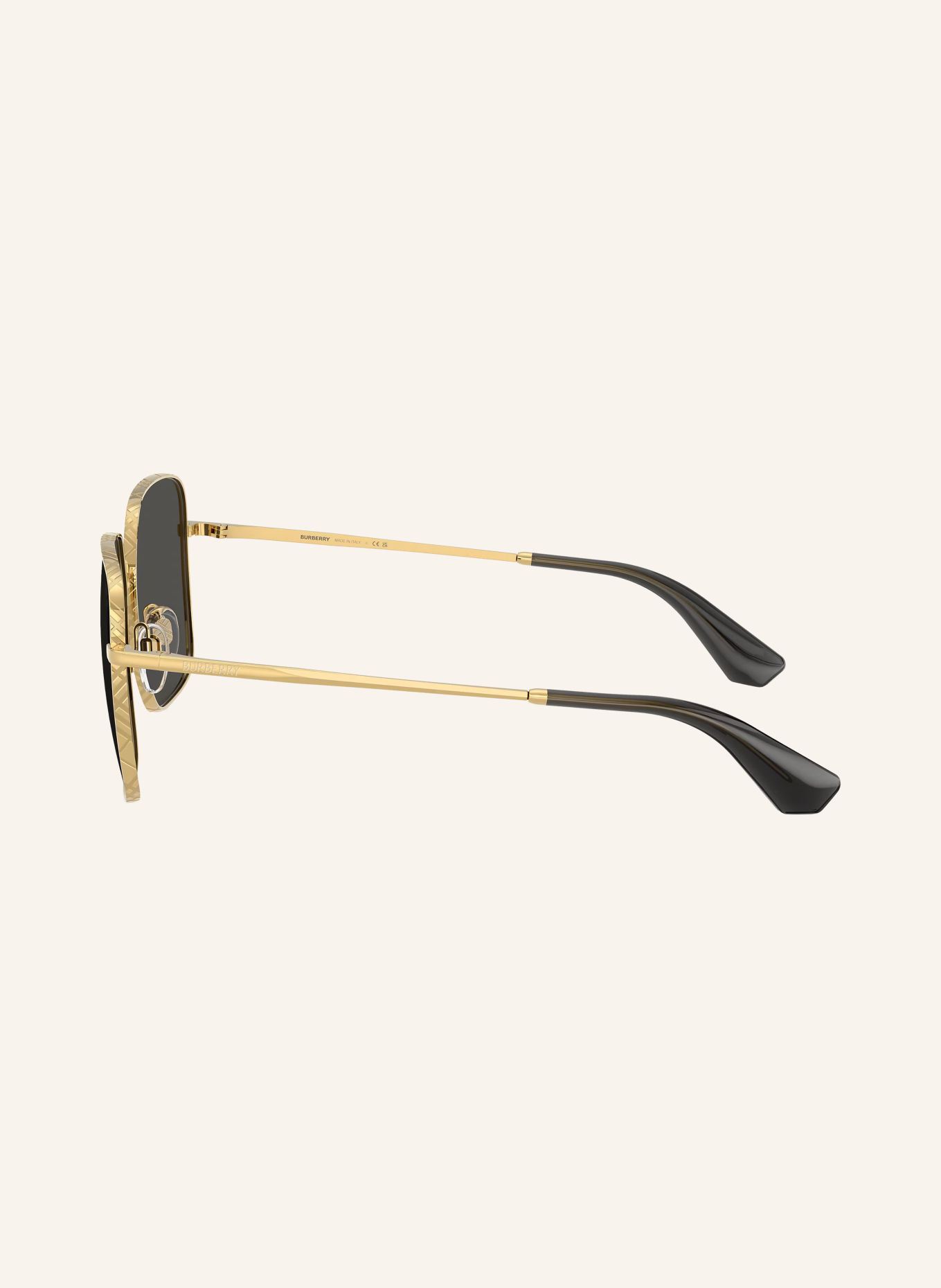 BURBERRY Sonnebrille BE3180: GOLD/ DUNKELGRAU
