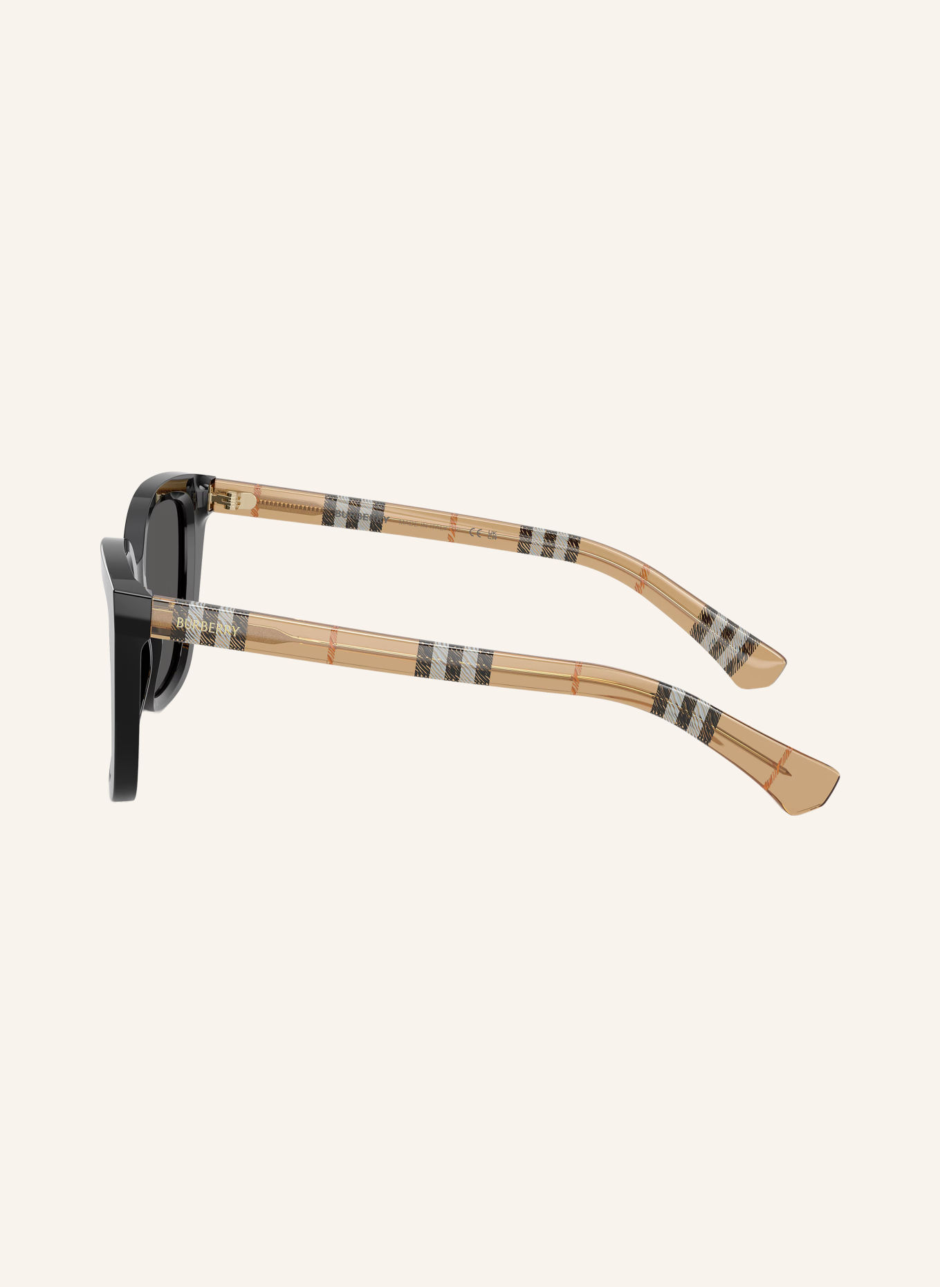 BURBERRY Sonnenbrille BE4487: SCHWARZ/ DUNKELGRAU