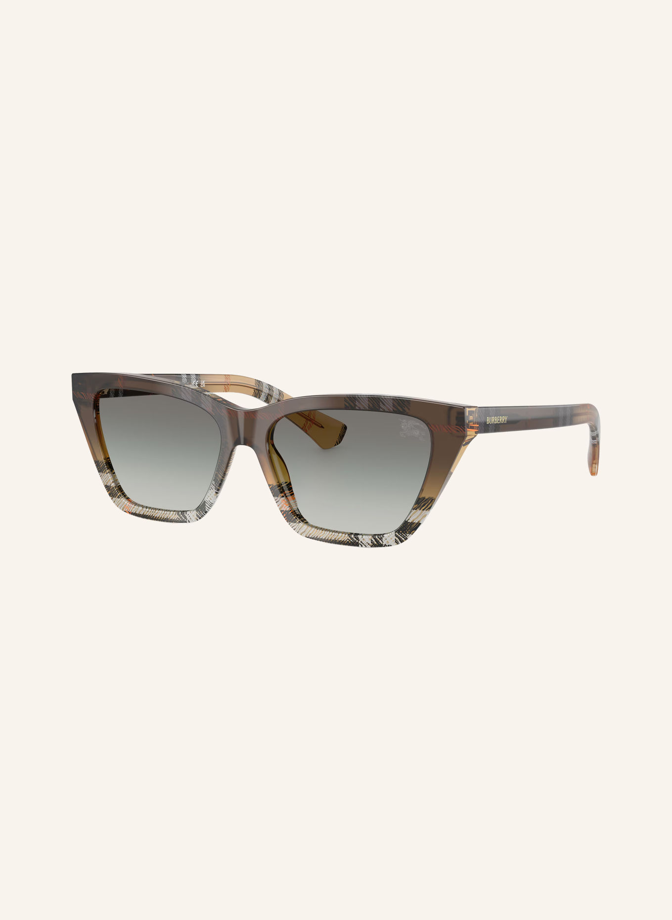 BURBERRY Sonnenbrille BE4468F: BEIGE/ GRAU VERLAUF