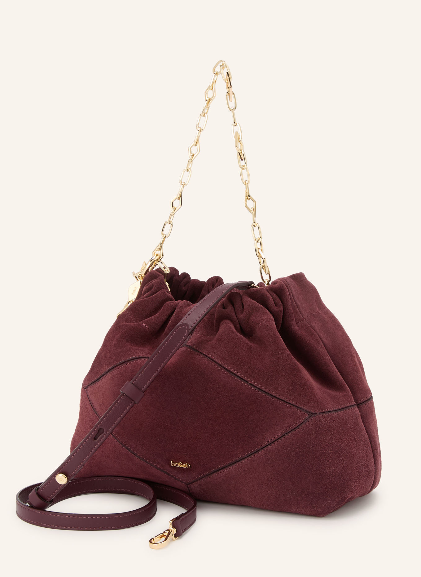 ba&sh Handtasche JUNE MINI: DUNKELROT