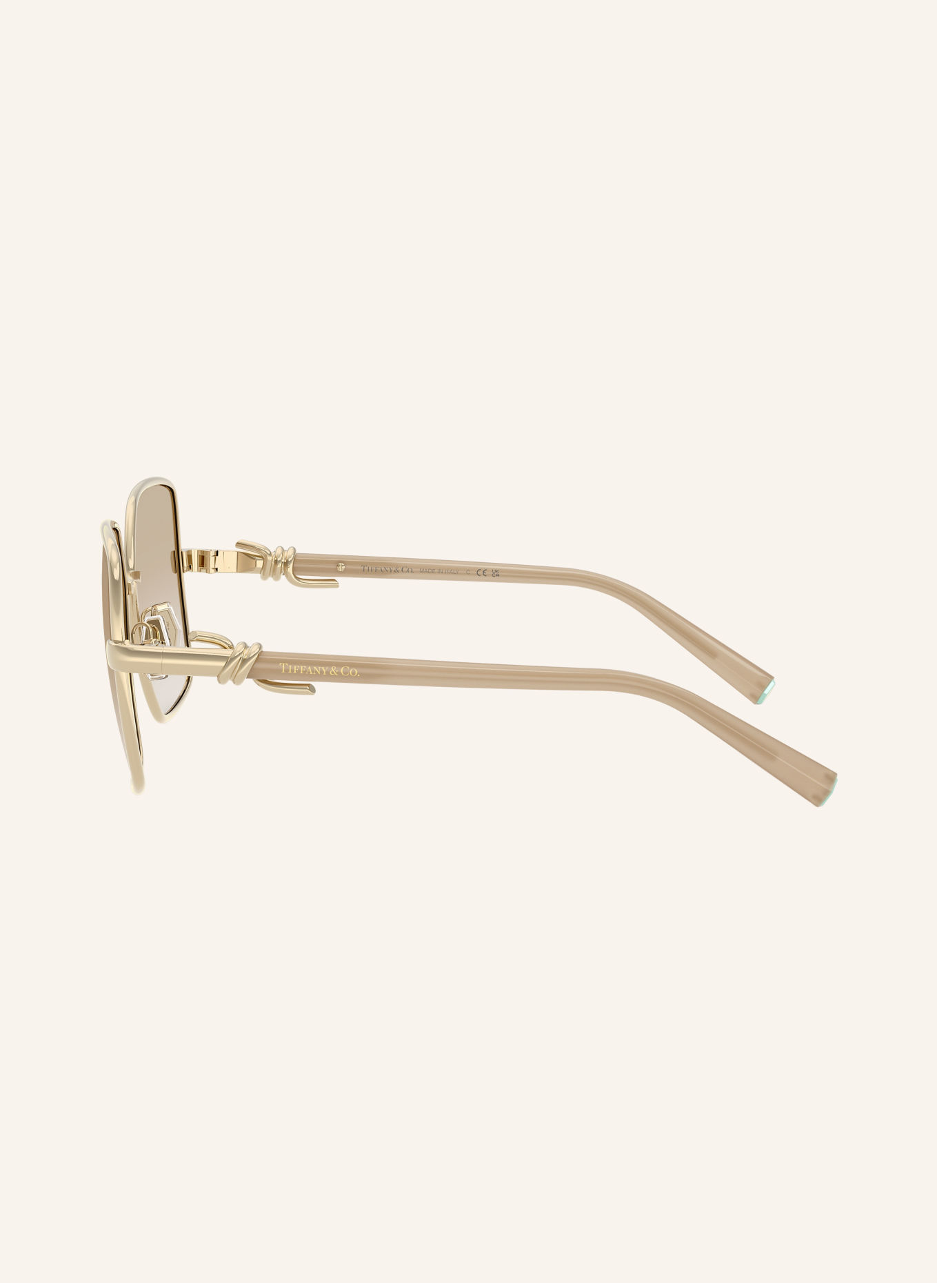 TIFFANY & Co. Sonnenbrille TF3122: GOLD/ BEIGE VELAUF