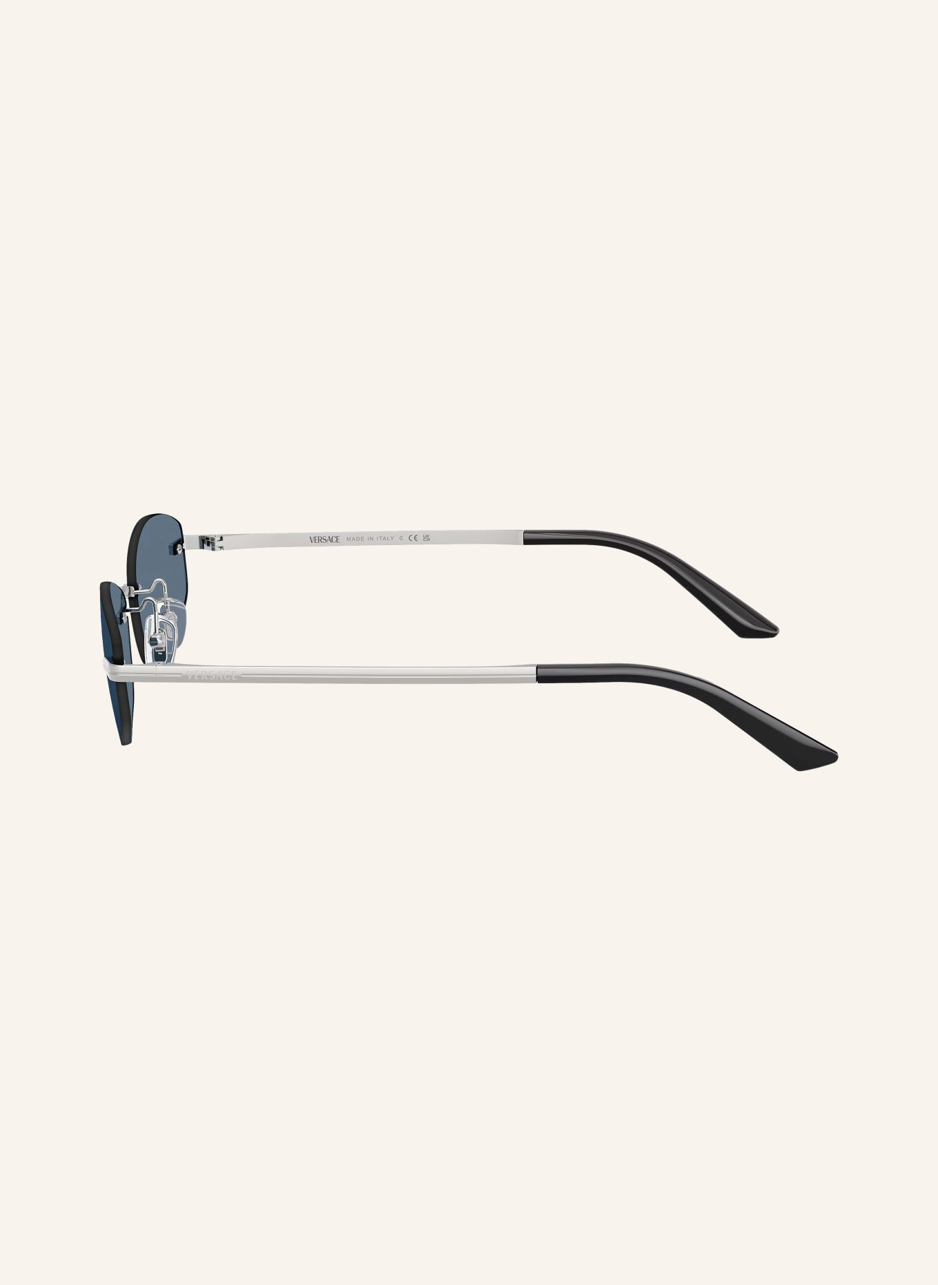 VERSACE Sonnenbrille VE2308D: SILBER/ DUNKELBLAU