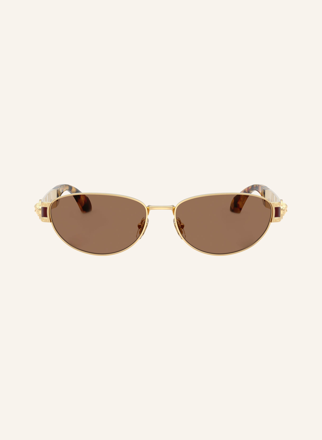 VERSACE Sunglasses VE2304: GOLD/ DARK BROWN