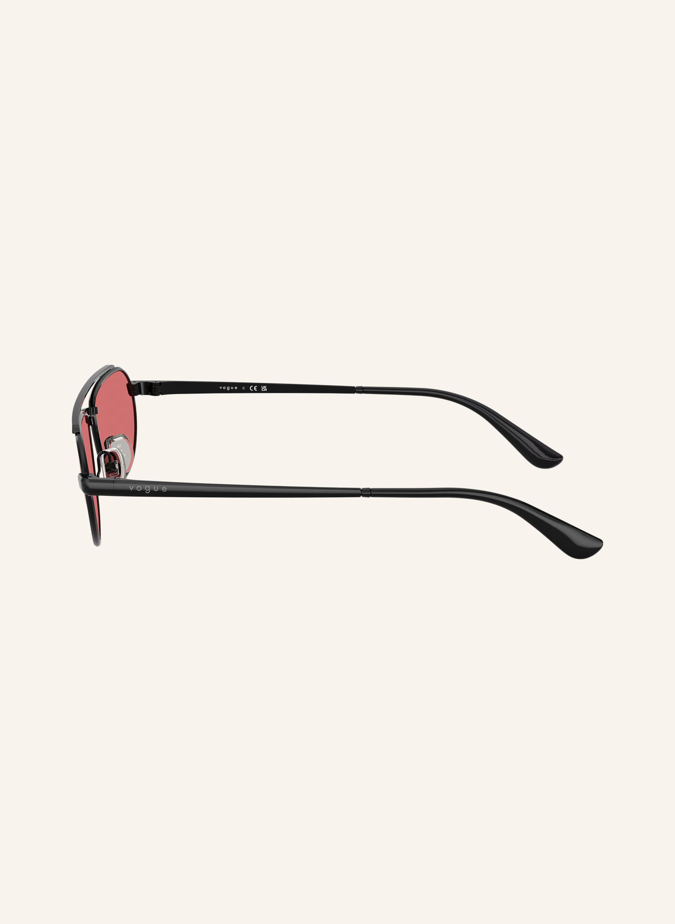 VOGUE Zonnebril VO4371S: ZWART/ROOD
