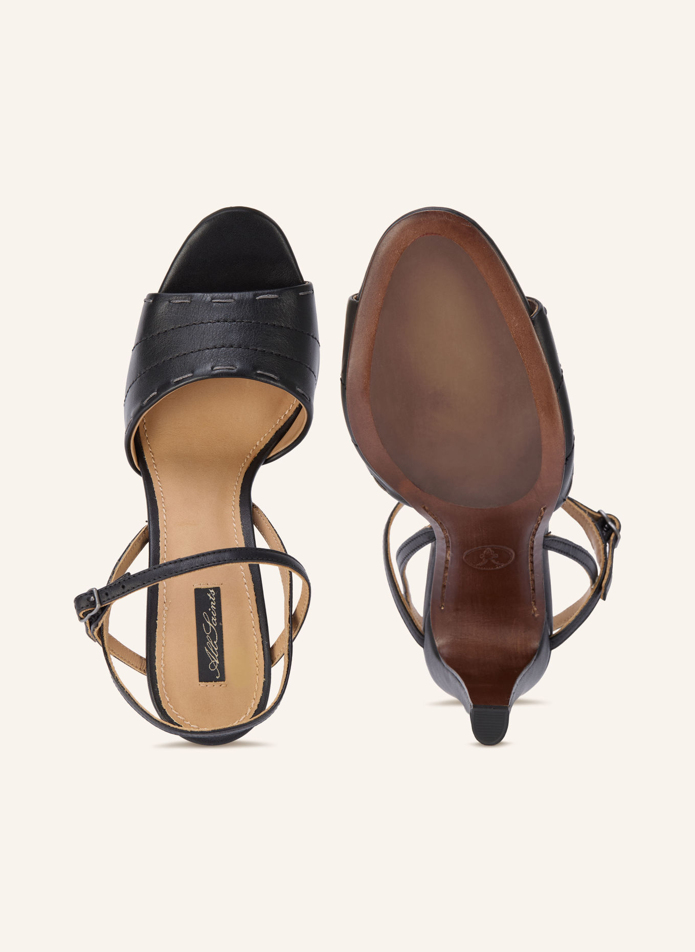 ALLSAINTS Sandaletten LILA: ZWART