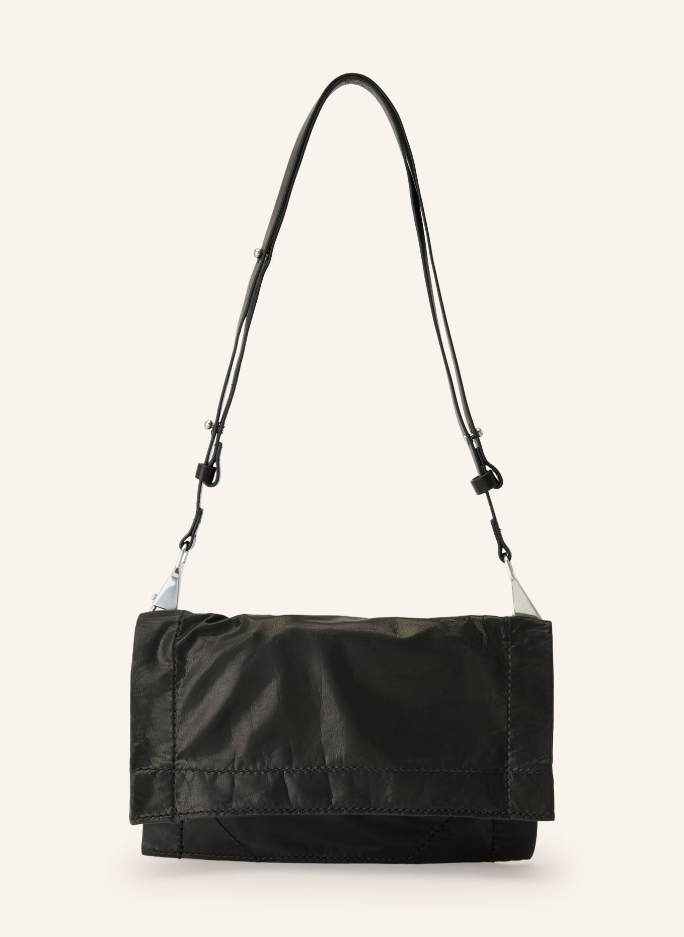 ALLSAINTS Torebka na ramię LUTECE SMALL: CZARNY / SREBRNY