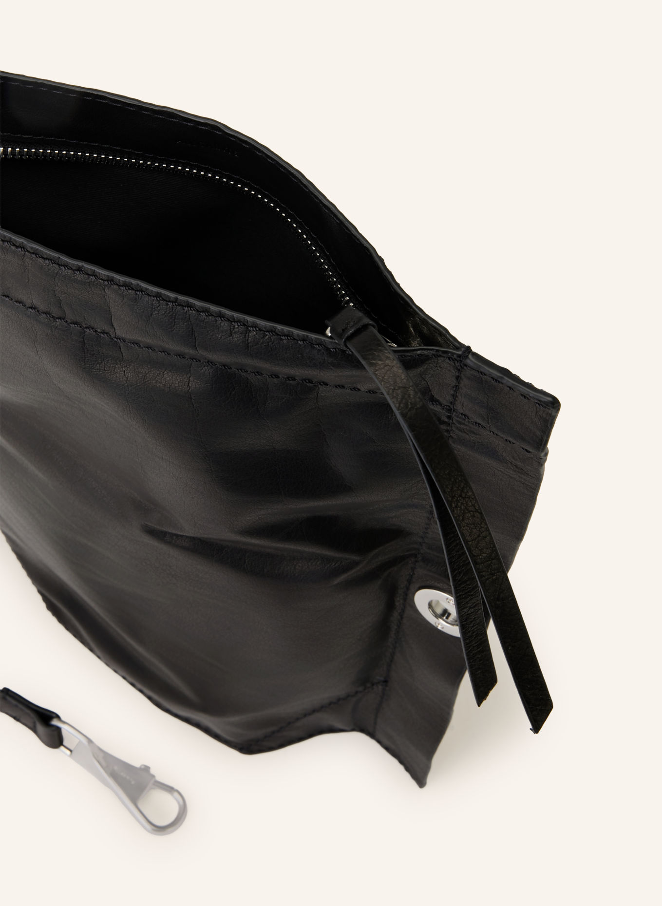 ALLSAINTS Torebka na ramię LUTECE SMALL: CZARNY / SREBRNY