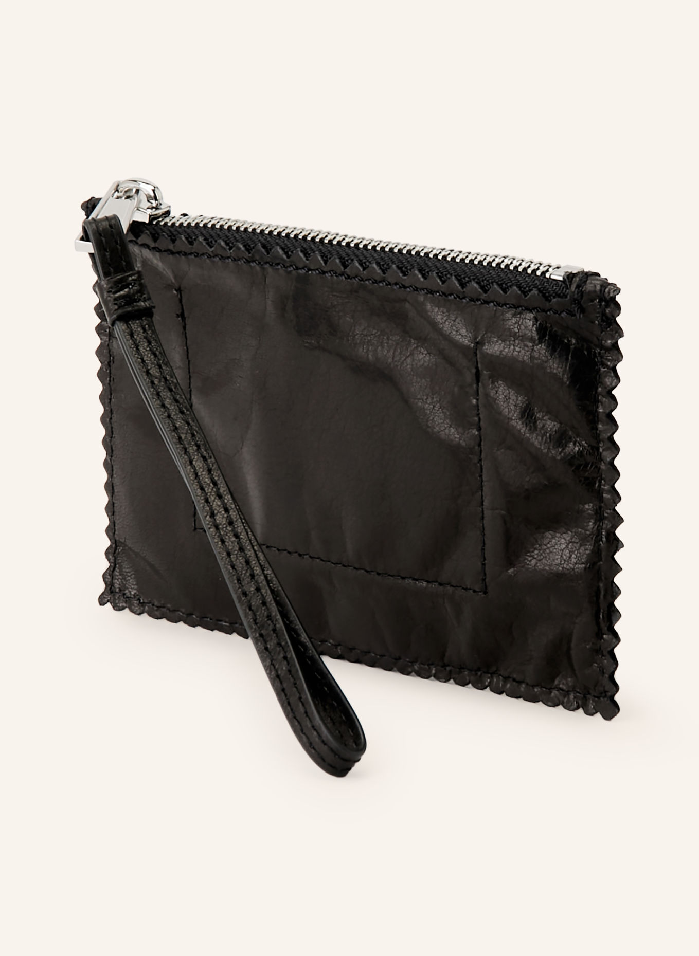 ALLSAINTS Pouch SILOH MINI: SCHWARZ / SILBER
