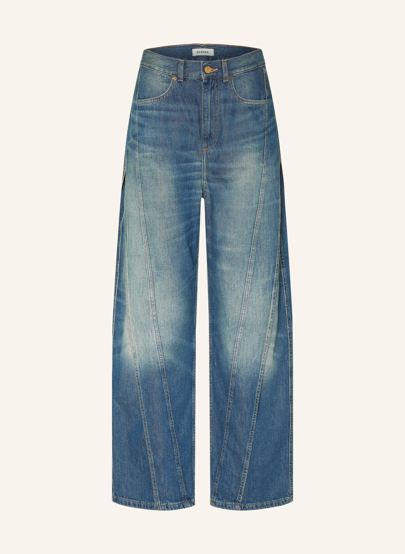 SANDRO Jeansy wide leg: 4785 BLUE JEAN