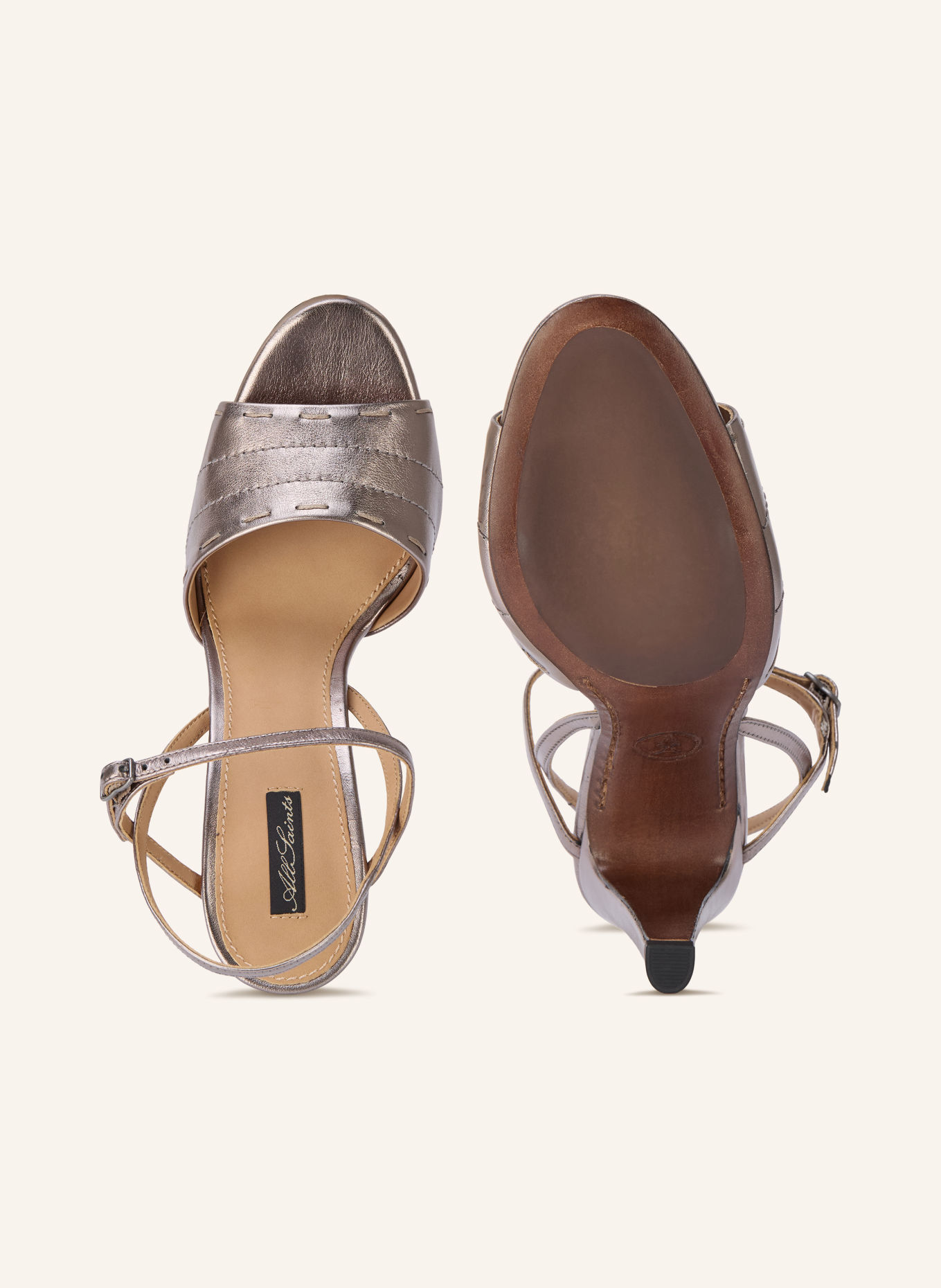 ALLSAINTS Sandaletten LILA: ZILVER