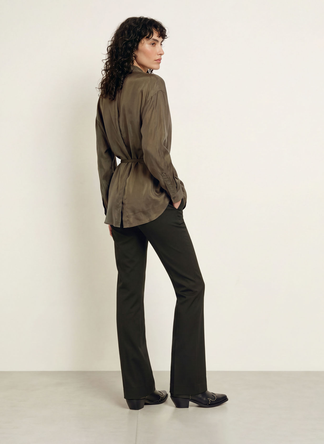 ALLSAINTS Overhemdblouse ILANA: OLIJF