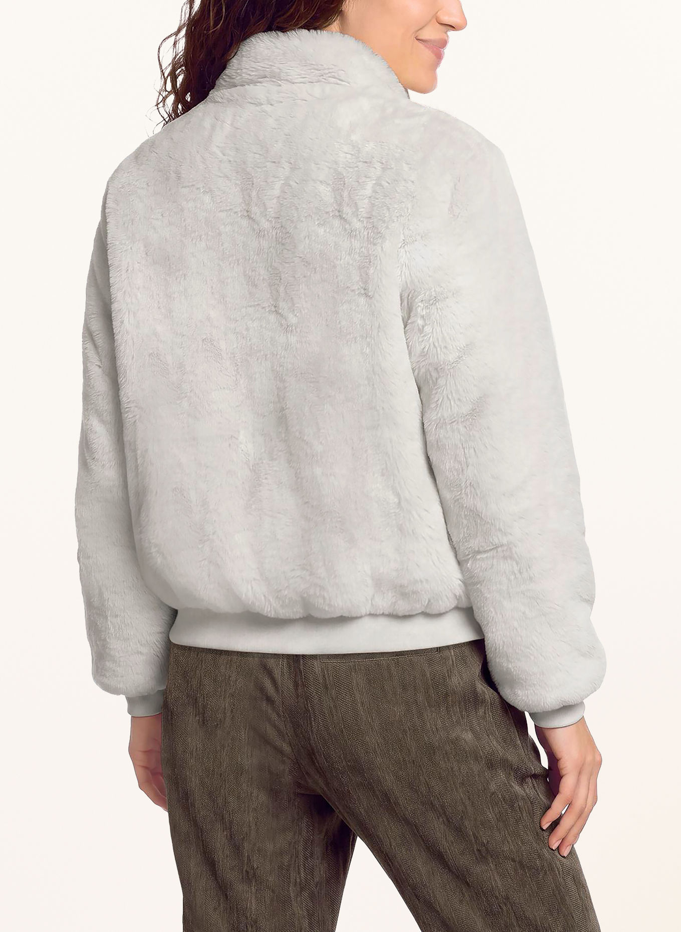 CARTOON Blouson van kunstbont: WIT