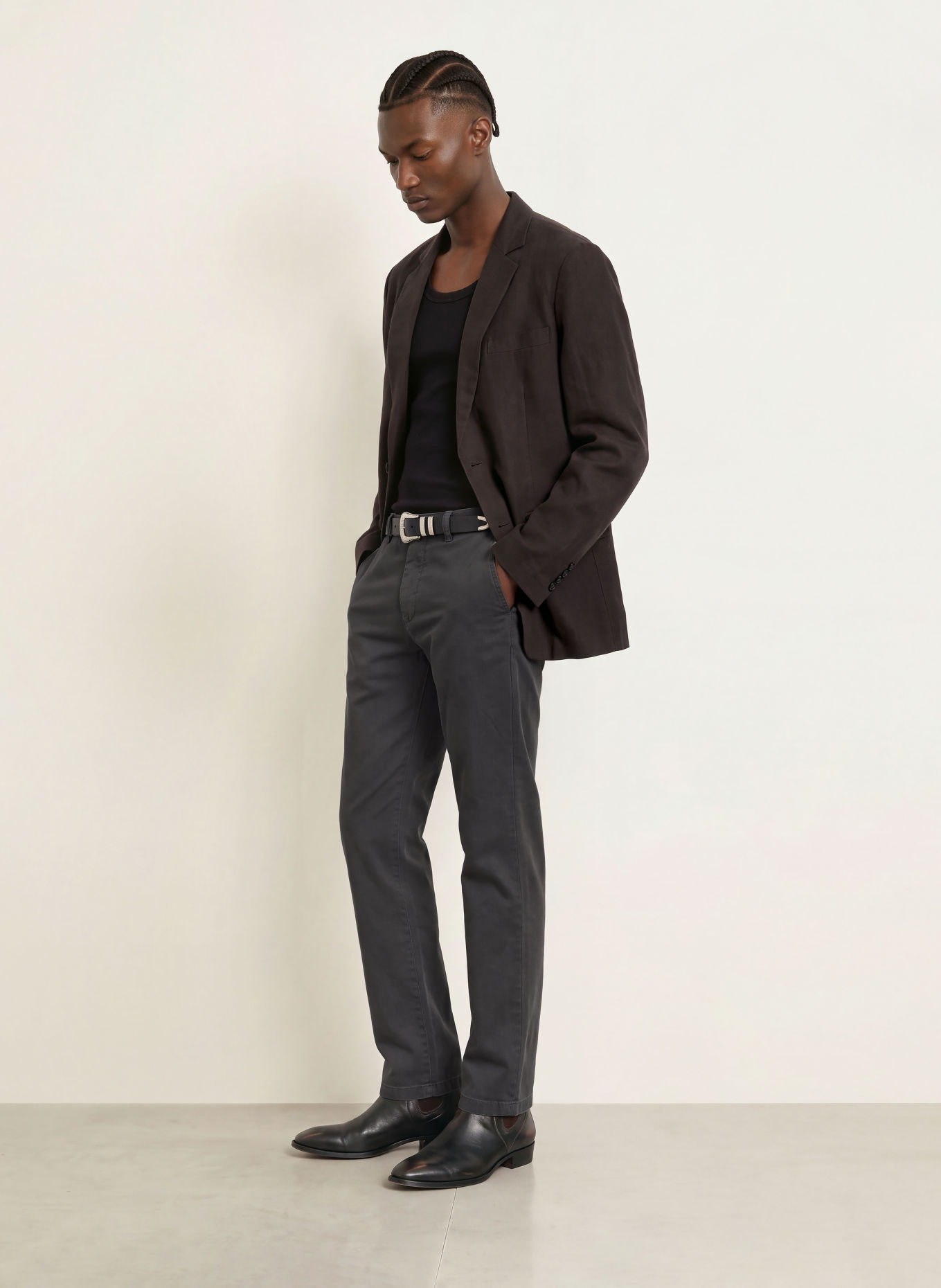 ALLSAINTS Chino HAYDON Slim Fit: DONKERGRIJS