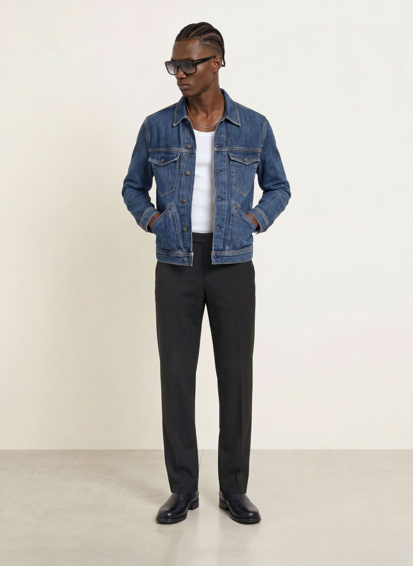 ALLSAINTS Jeansjas TRUCKER: 723 Dark Indigo