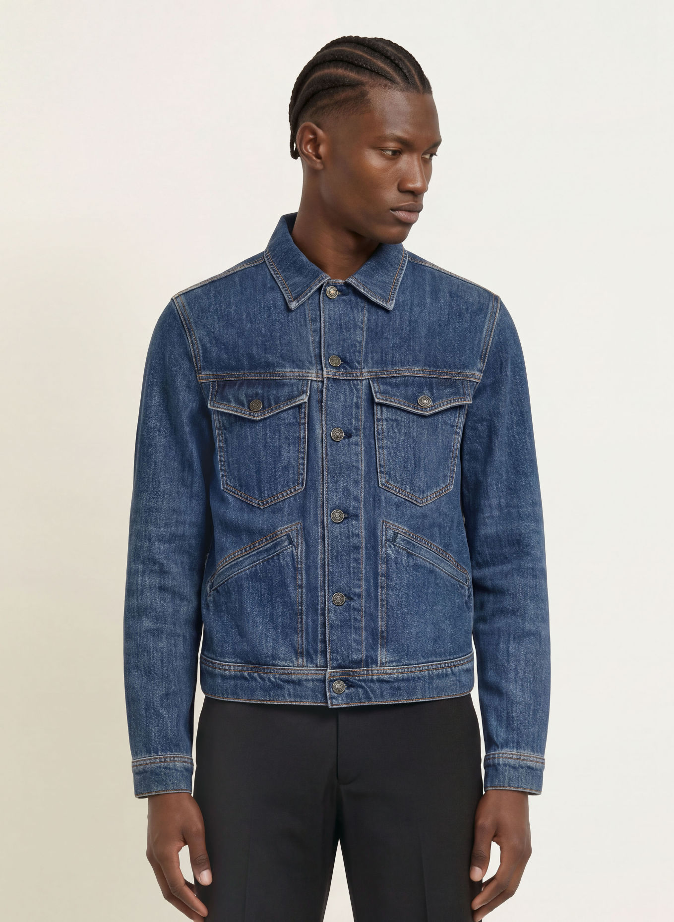 ALLSAINTS Jeansjas TRUCKER: 723 Dark Indigo