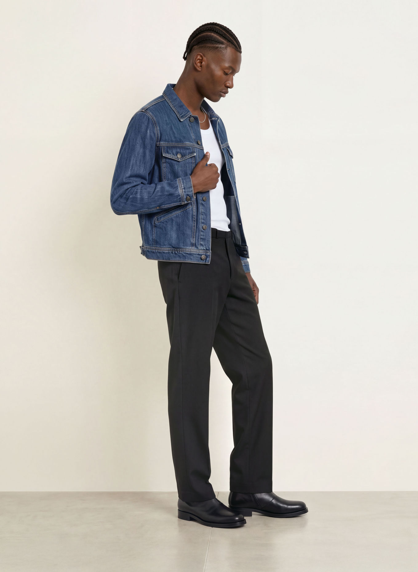 ALLSAINTS Jeansjas TRUCKER: 723 Dark Indigo
