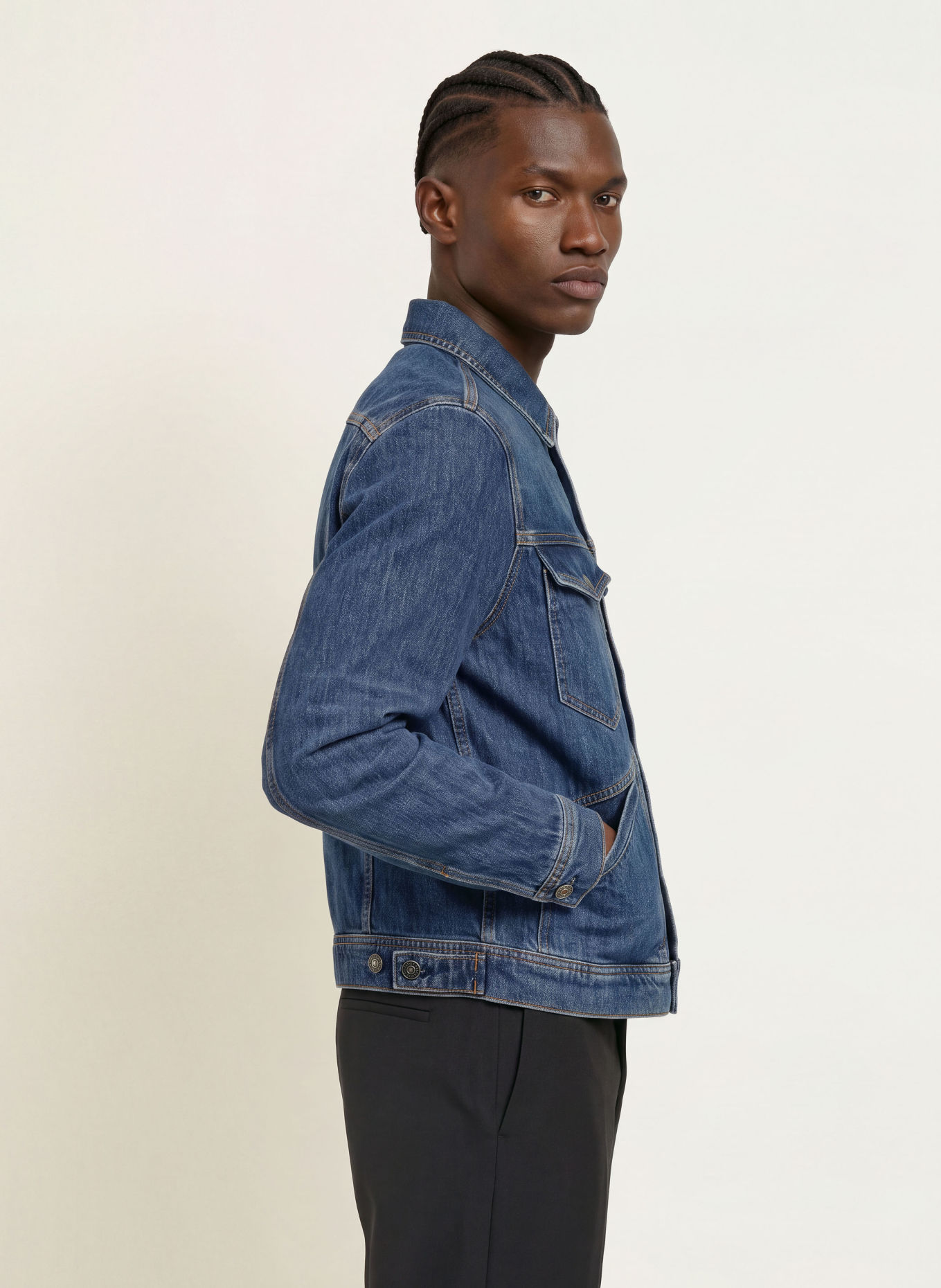 ALLSAINTS Jeansjas TRUCKER: 723 Dark Indigo