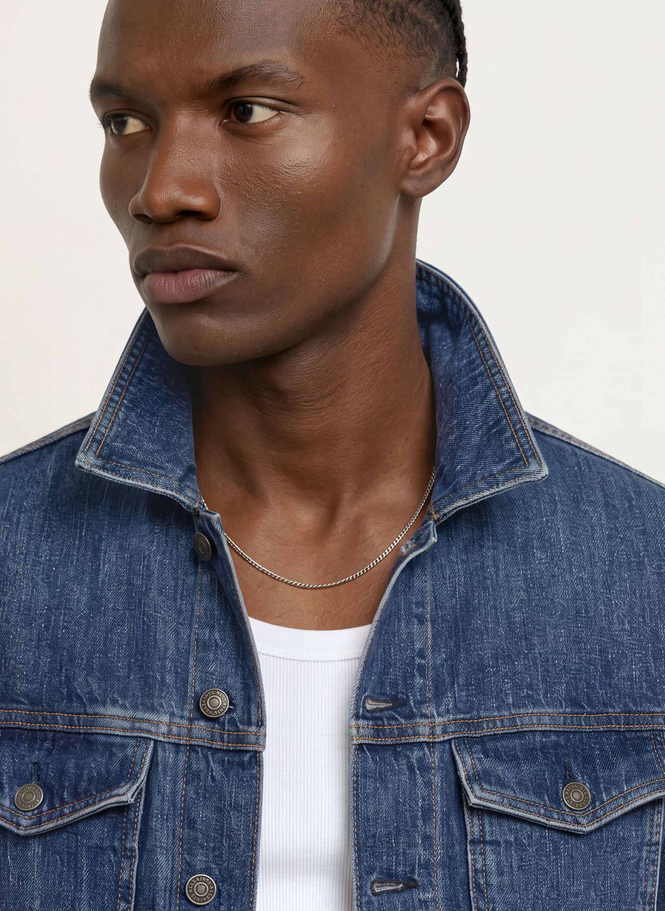 ALLSAINTS Jeansjas TRUCKER: 723 Dark Indigo