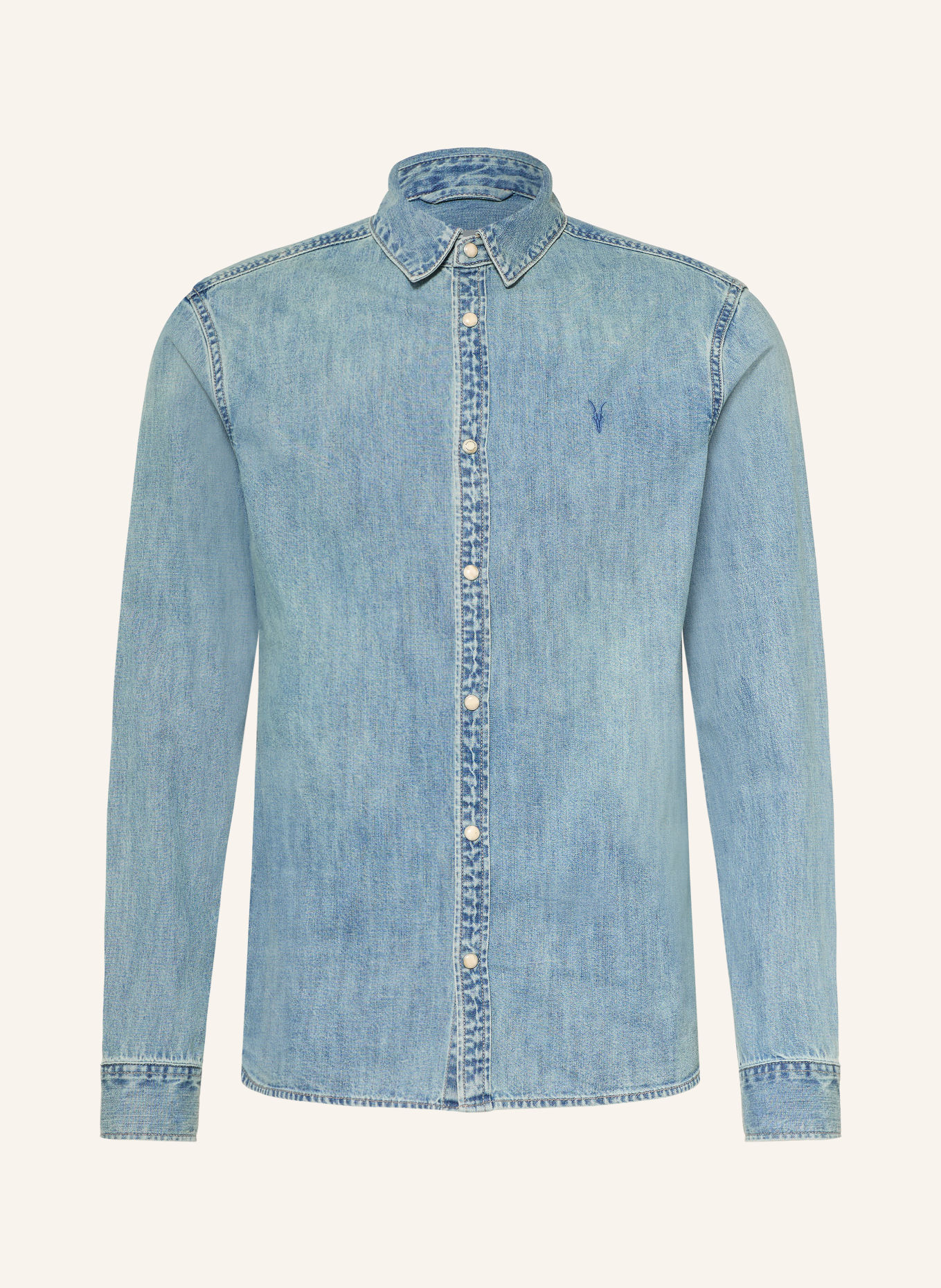 ALLSAINTS Jeanshemd GLEASON Slim Fit: LICHTBLAUW