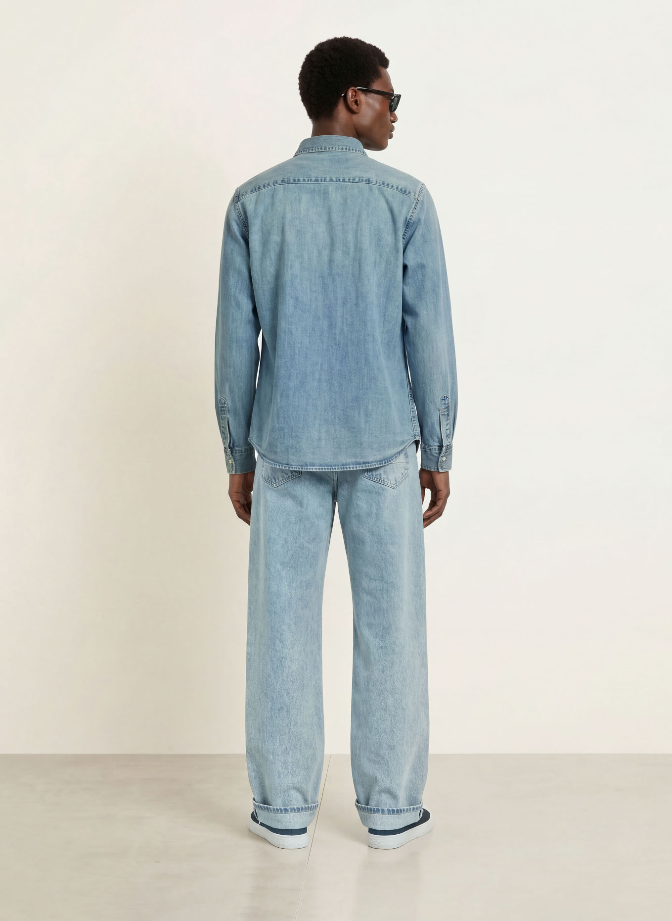 ALLSAINTS Jeanshemd GLEASON Slim Fit: LICHTBLAUW