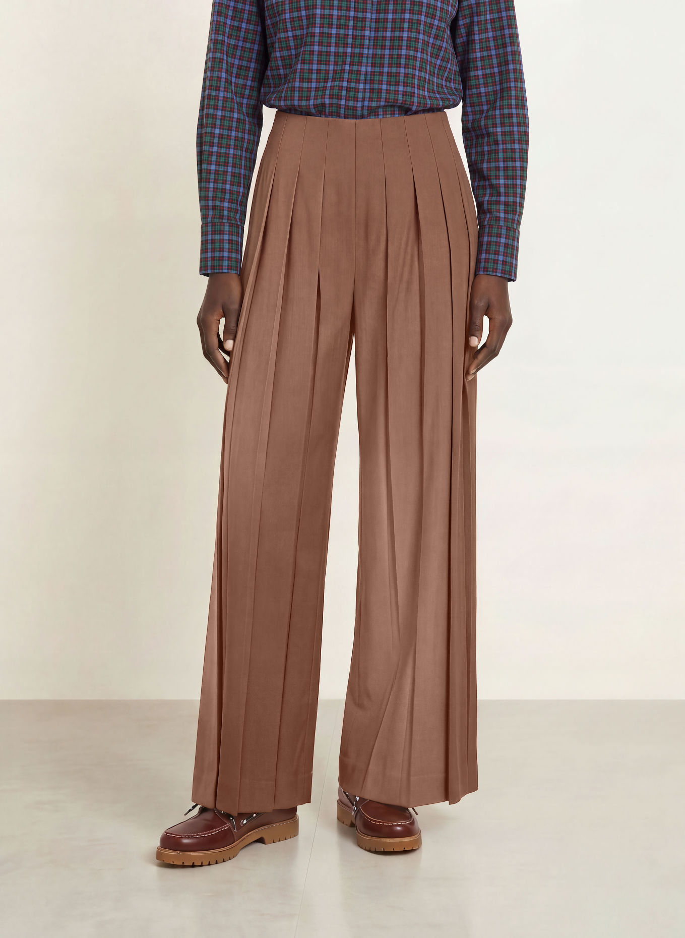 CLAUDIE PIERLOT Marlenehose: BRAUN