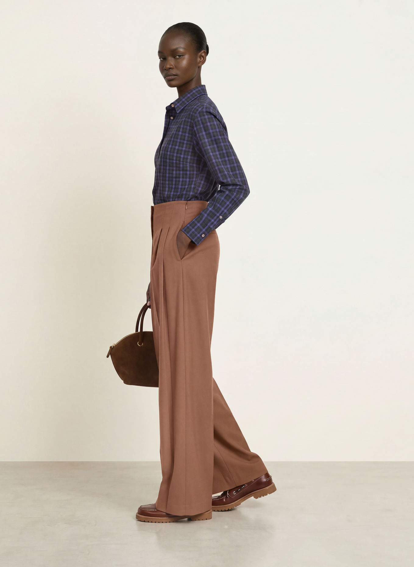 CLAUDIE PIERLOT Marlenehose: BRAUN