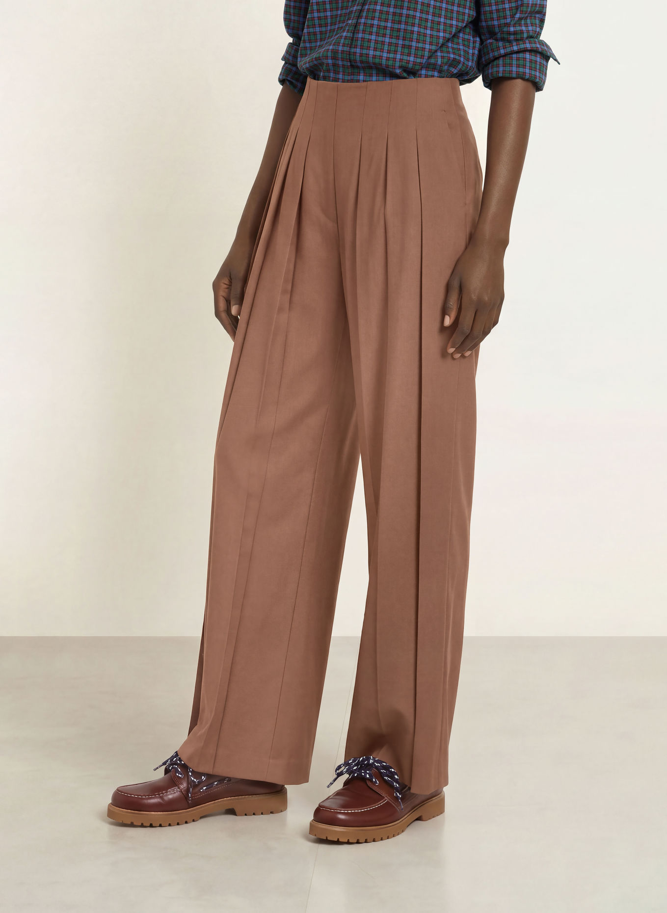 CLAUDIE PIERLOT Marlenehose: BRAUN